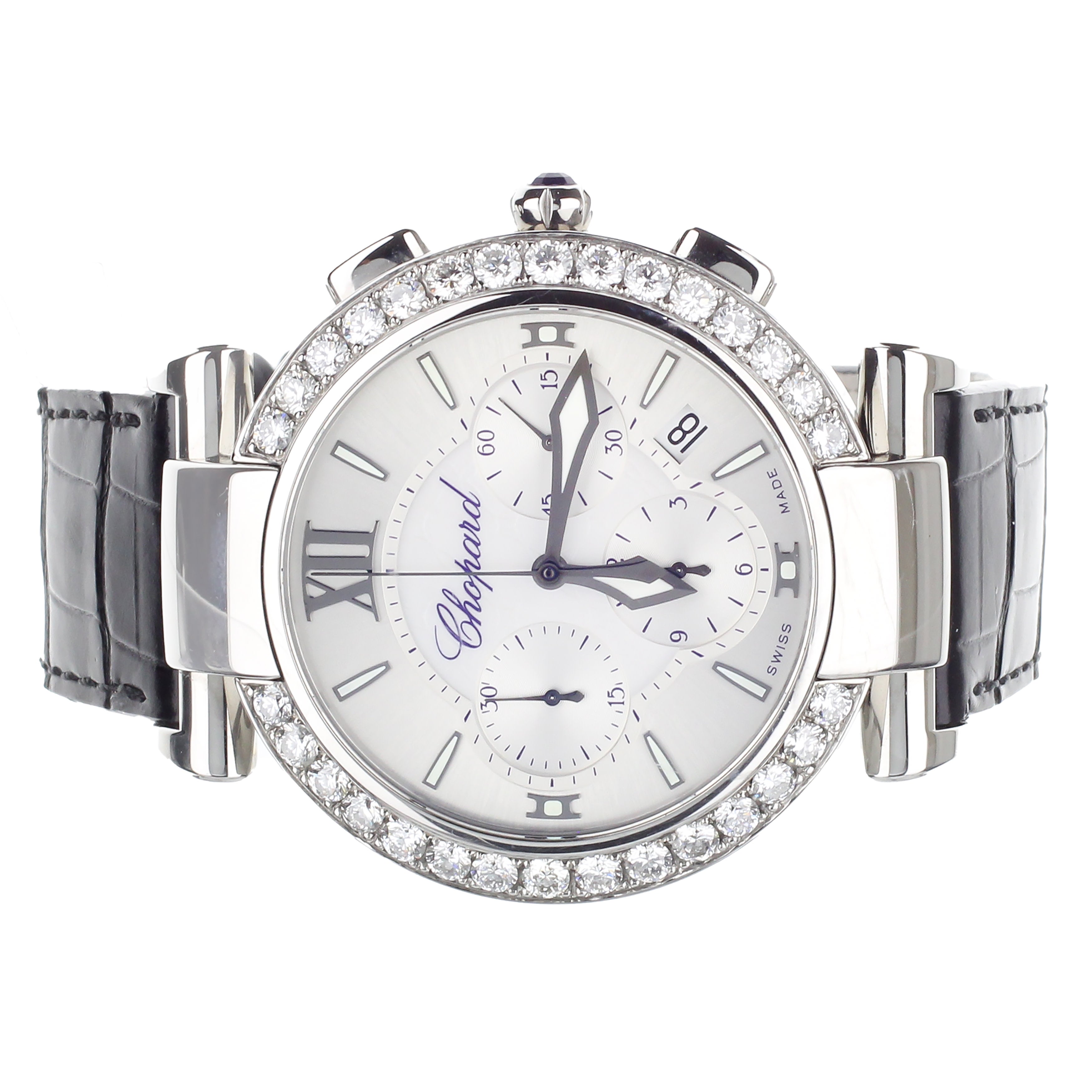 Chopard Imperiale Chronograph with Diamond Bezel 388549-3001 2.41cts 20  Stones