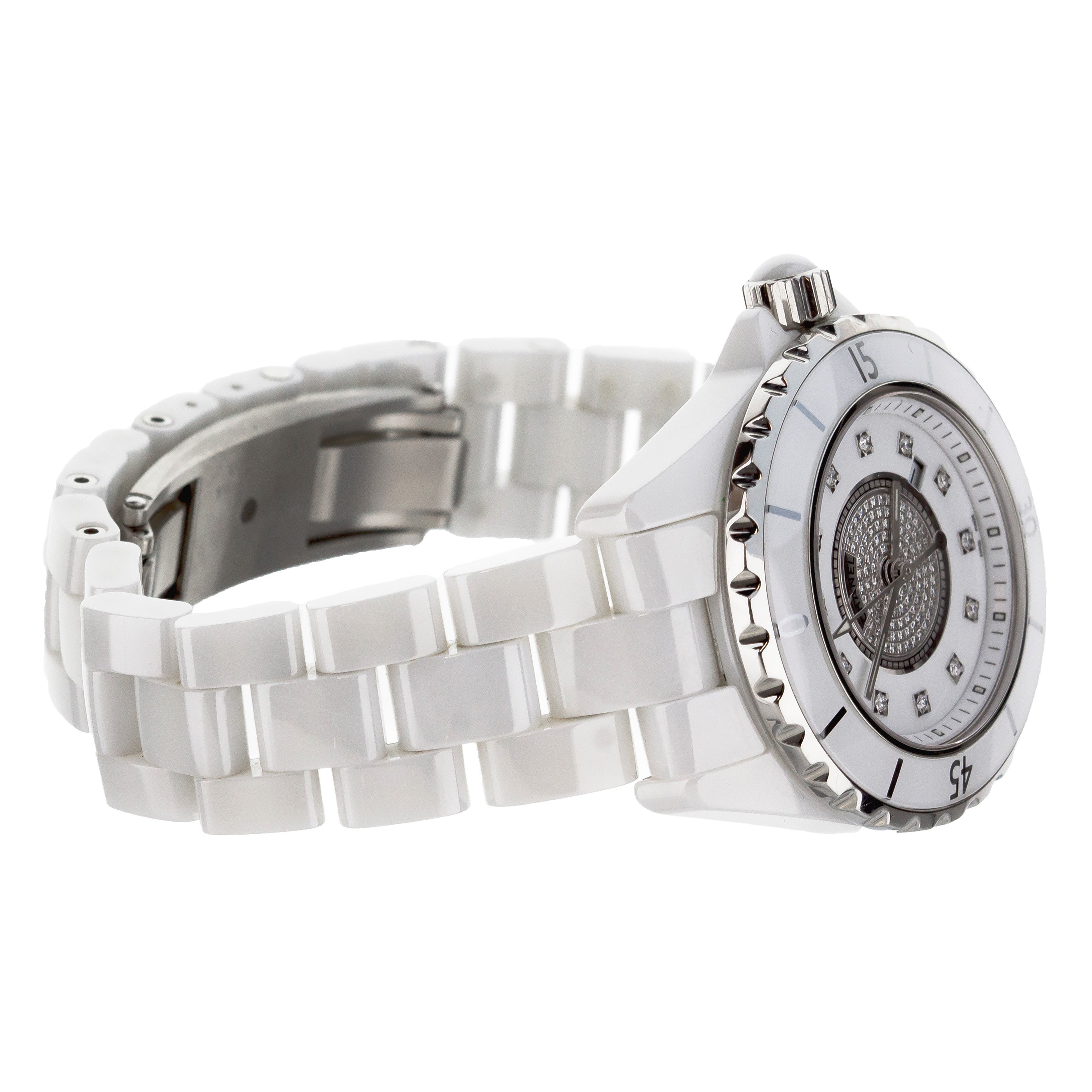 Chanel J12 White Dial Ehite Ceramic Case Bracelet 33mm Quartz H2123