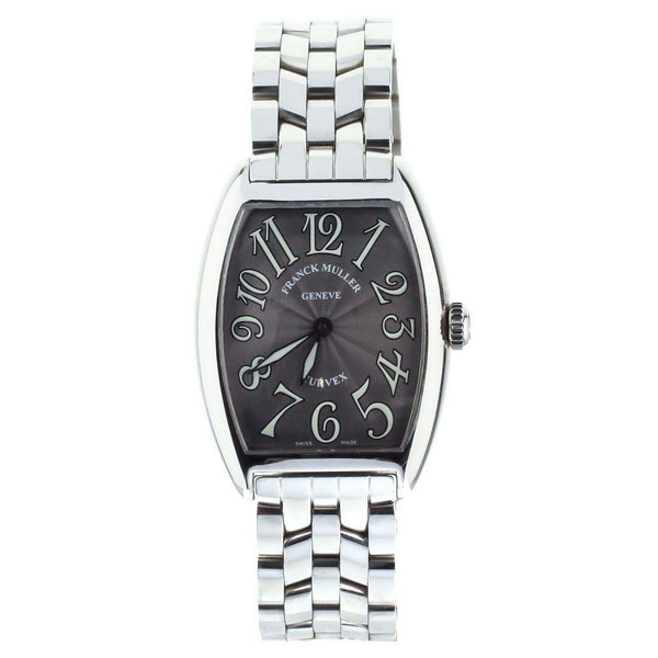 Franck Muller Cintress Curvex Grey Stainless Steel Quartz 33mm 7502 Full Set
