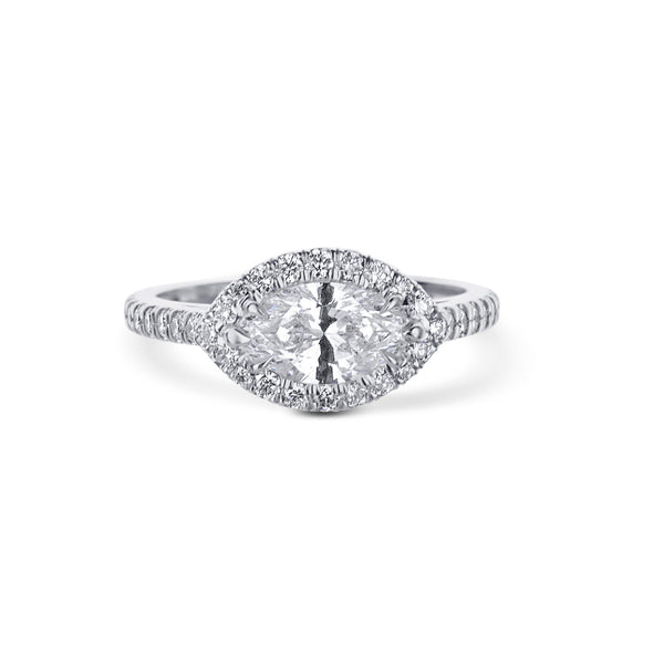 Marvelous Marquise Diamond Engagement Ring