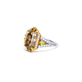 Custom Natural Fancy Diamond Engagement Ring