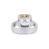 Platinum Handmade Filigree Ring Center Cushion Cut With A 2.07Ctw Diamond Egl Certified