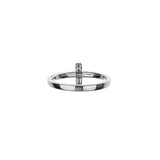 18K White Gold Cross Ring With Diamonds