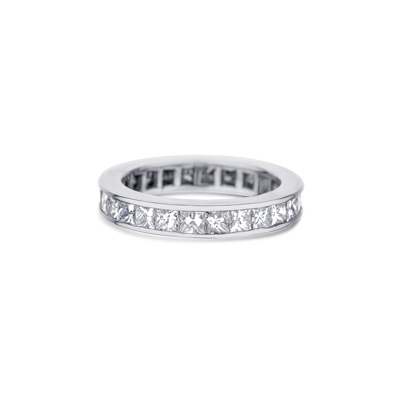 Platinum 26 Princess Cut Diamond Eternity Band