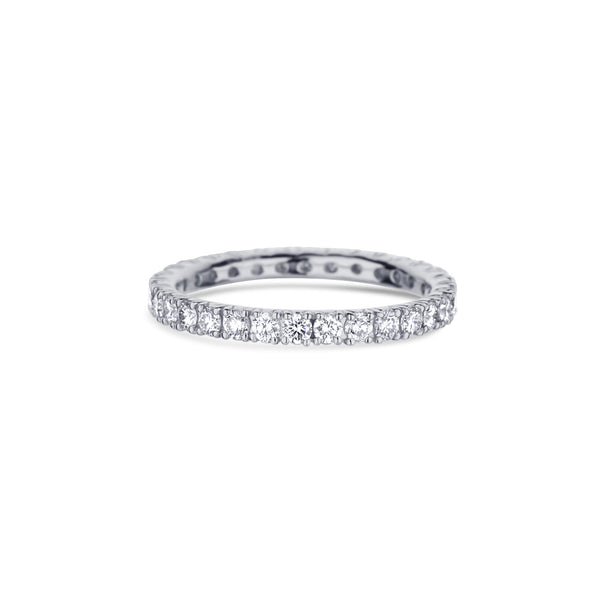 Platinum Diamond Wedding Eternity Band Set