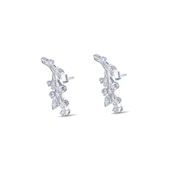 Marquise And Baguette Diamond Earrings