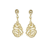 14K Yellow Gold Chandelier Drop Earrings