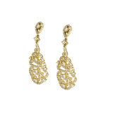 14K Yellow Gold Chandelier Drop Earrings