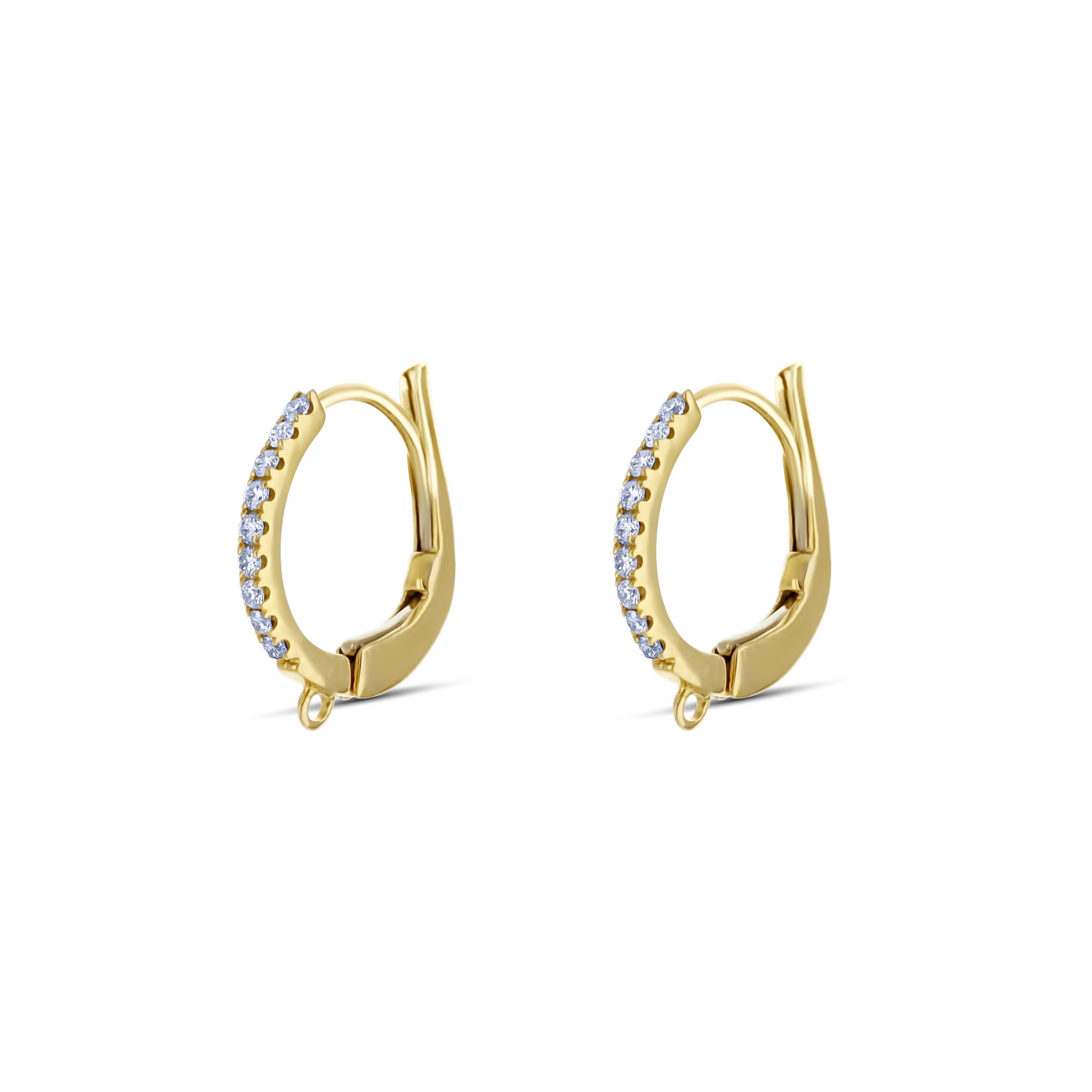 18K Yellow Gold Small Hoop Earrings