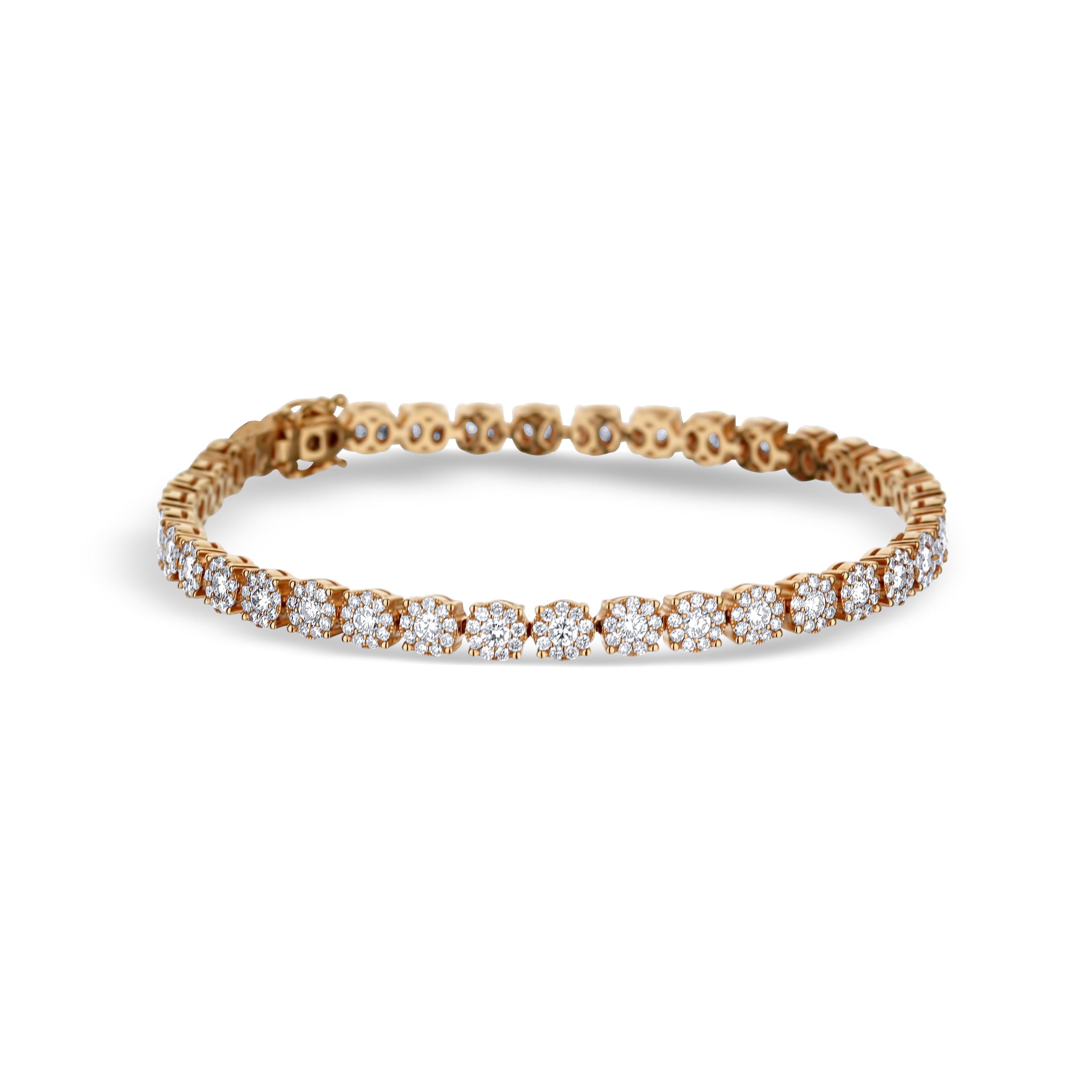 18K Rose Gold & Diamond Bracelet