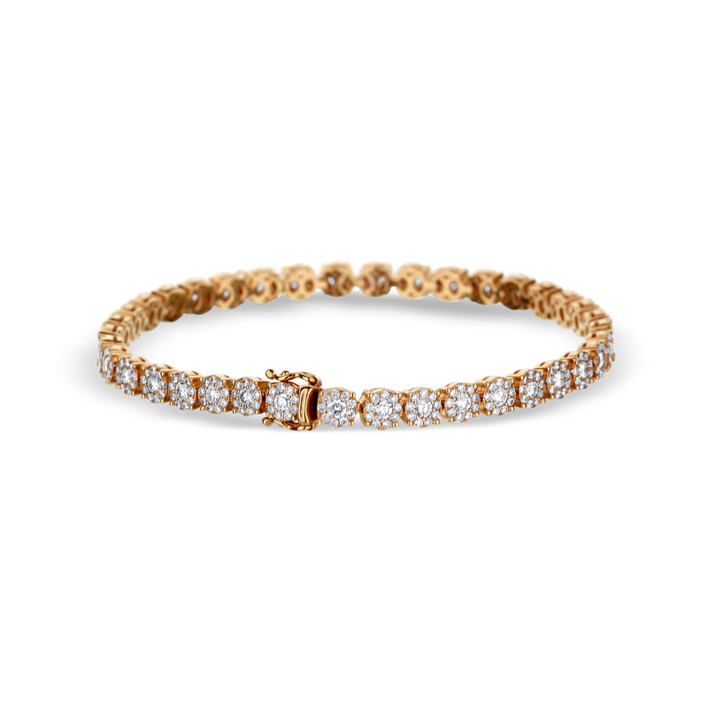 18K Rose Gold & Diamond Bracelet