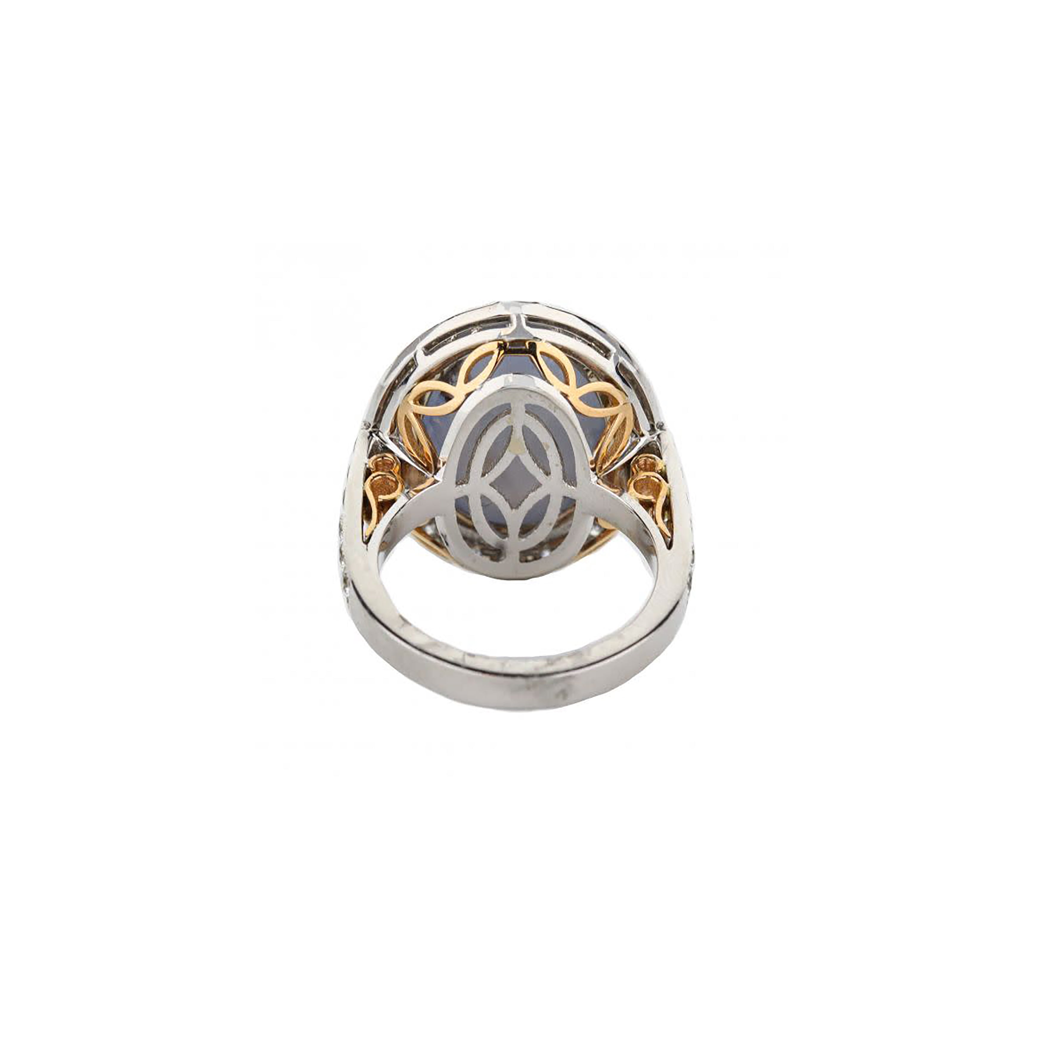 18kt rose gold sapphire diamond Star ring