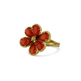 Coral Flower Ring