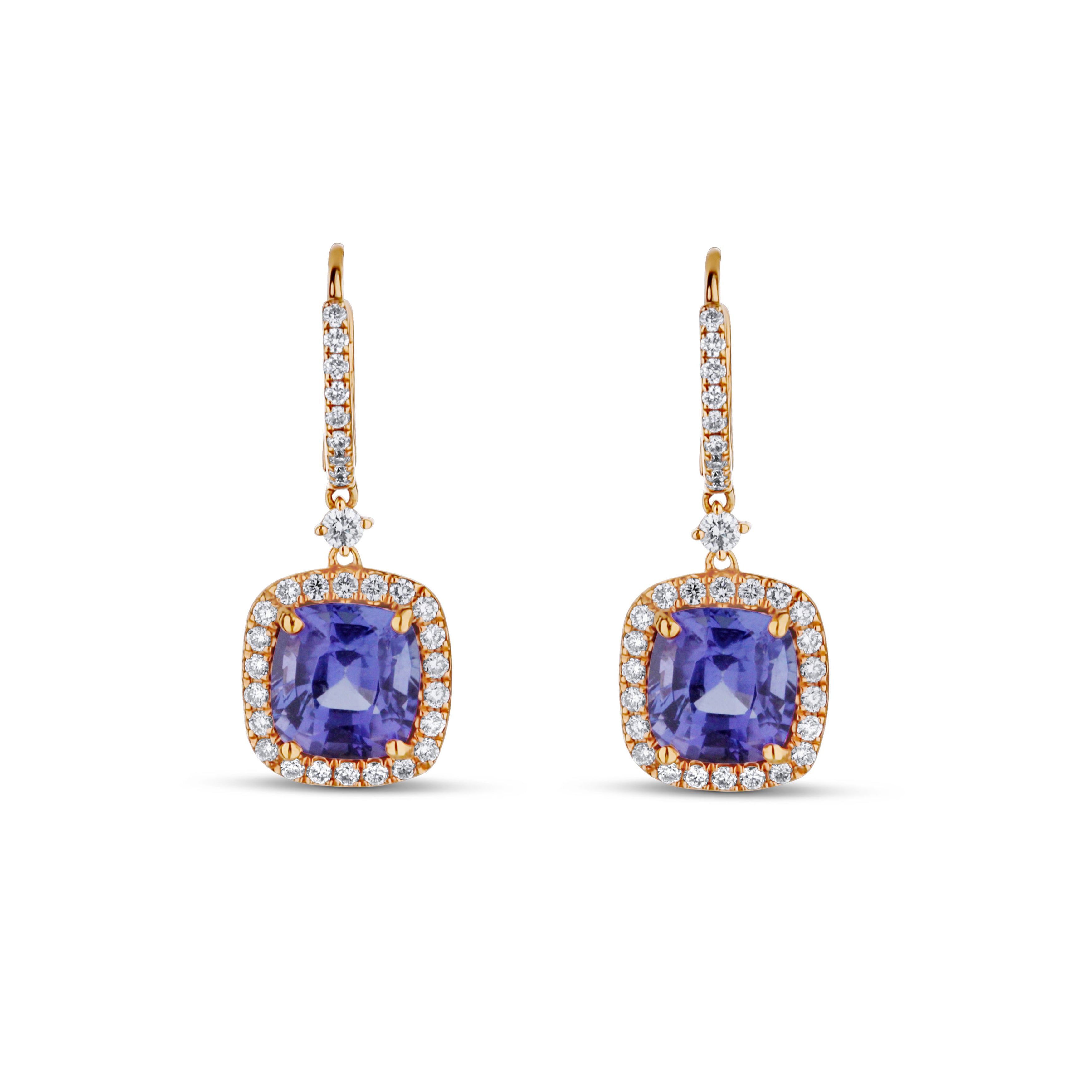 Offers Tanzanite Halo Earring, Dangle drop Halo Stud Earring, Lever Back Earring, Tanzanite Stud Earring Gift For Her Fine Jewelry Gift love Mother