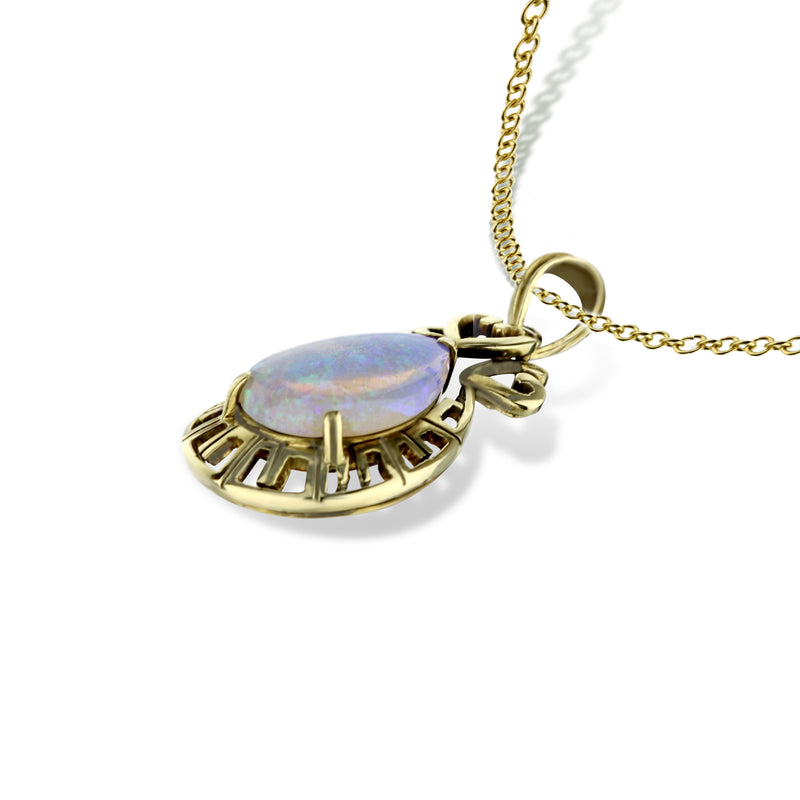 Pear Shaped Opal Pendant
