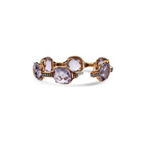 14K Rose Gold Champagne Diamond And Purple Amethyst Rose Gold Bracelet