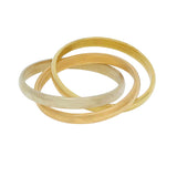 18K Tri-Color Gold Rolling Ring