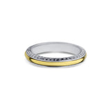 Platinum & 18K Two-Tone Yellow Gold Band