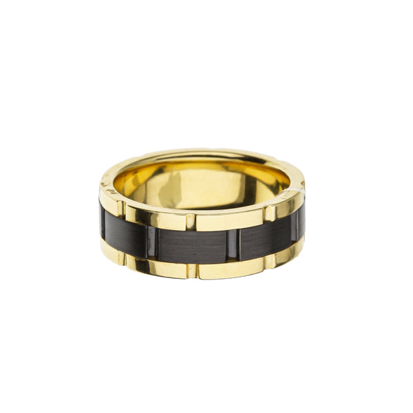 14K Yellow Gold Chain Link Men's Band