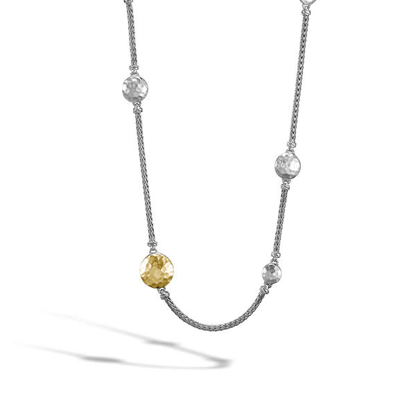 New John Hardy Palu Silver & Gold Sautoir Necklace