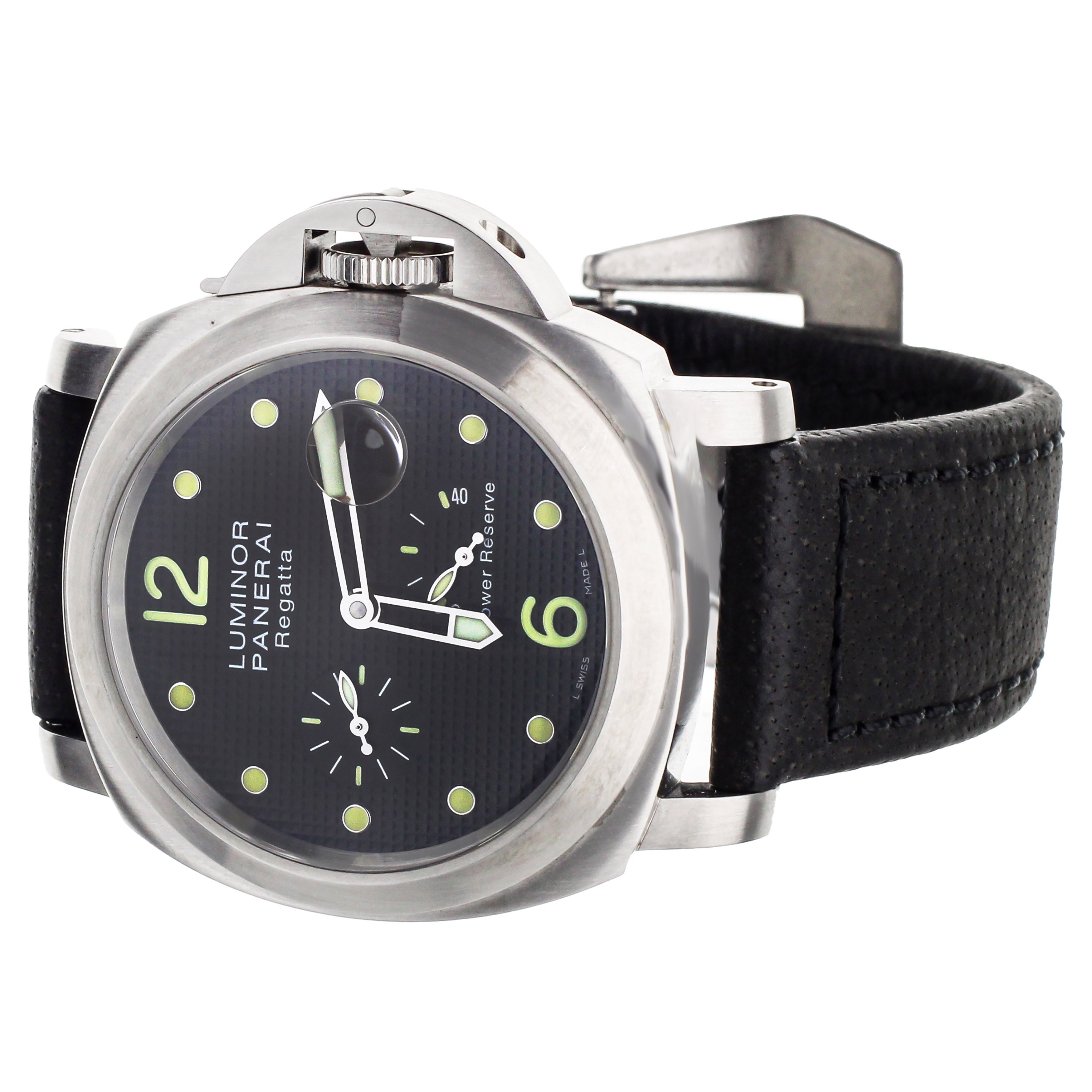 PANERAI LUMINOR REGATTA CLASSIC YACHT CHALLENGE HOBNAIL BLACK DIAL 44M