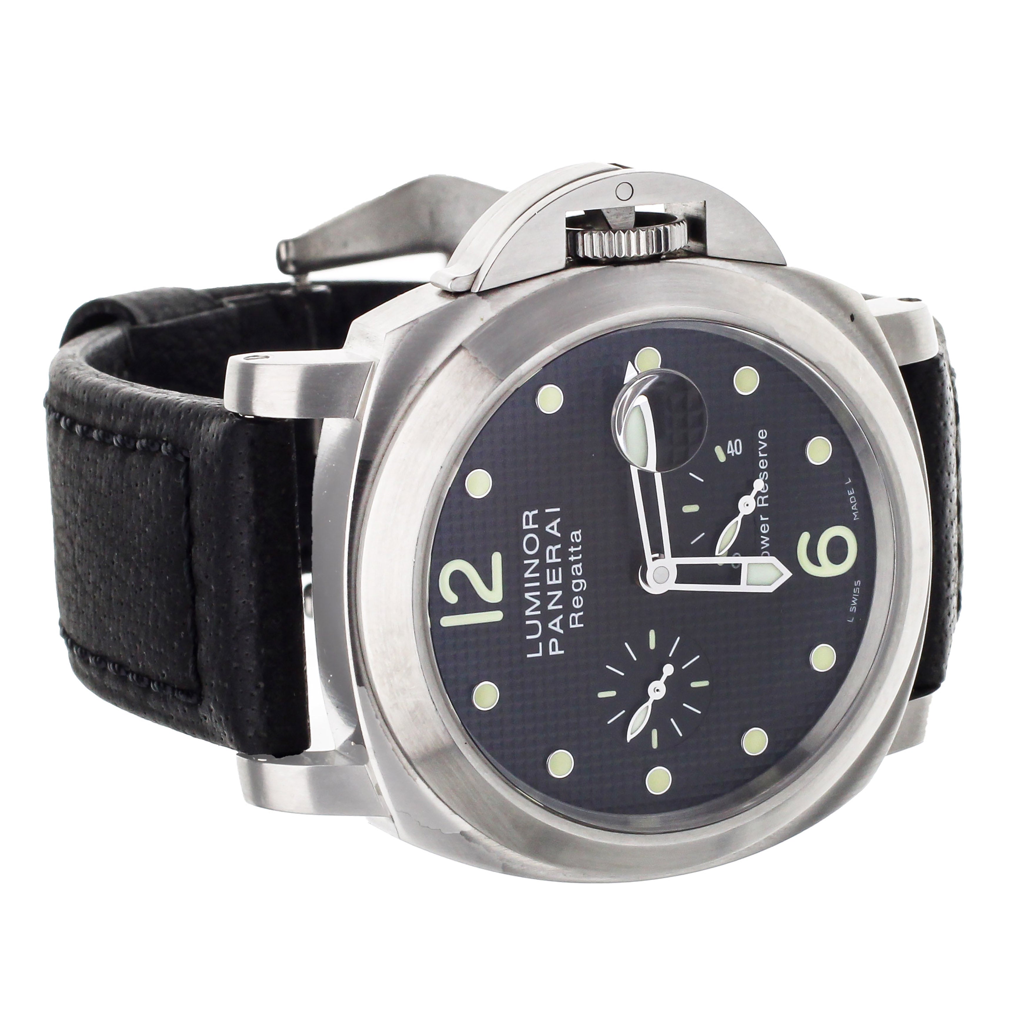 PANERAI LUMINOR REGATTA CLASSIC YACHT CHALLENGE HOBNAIL BLACK DIAL 44M