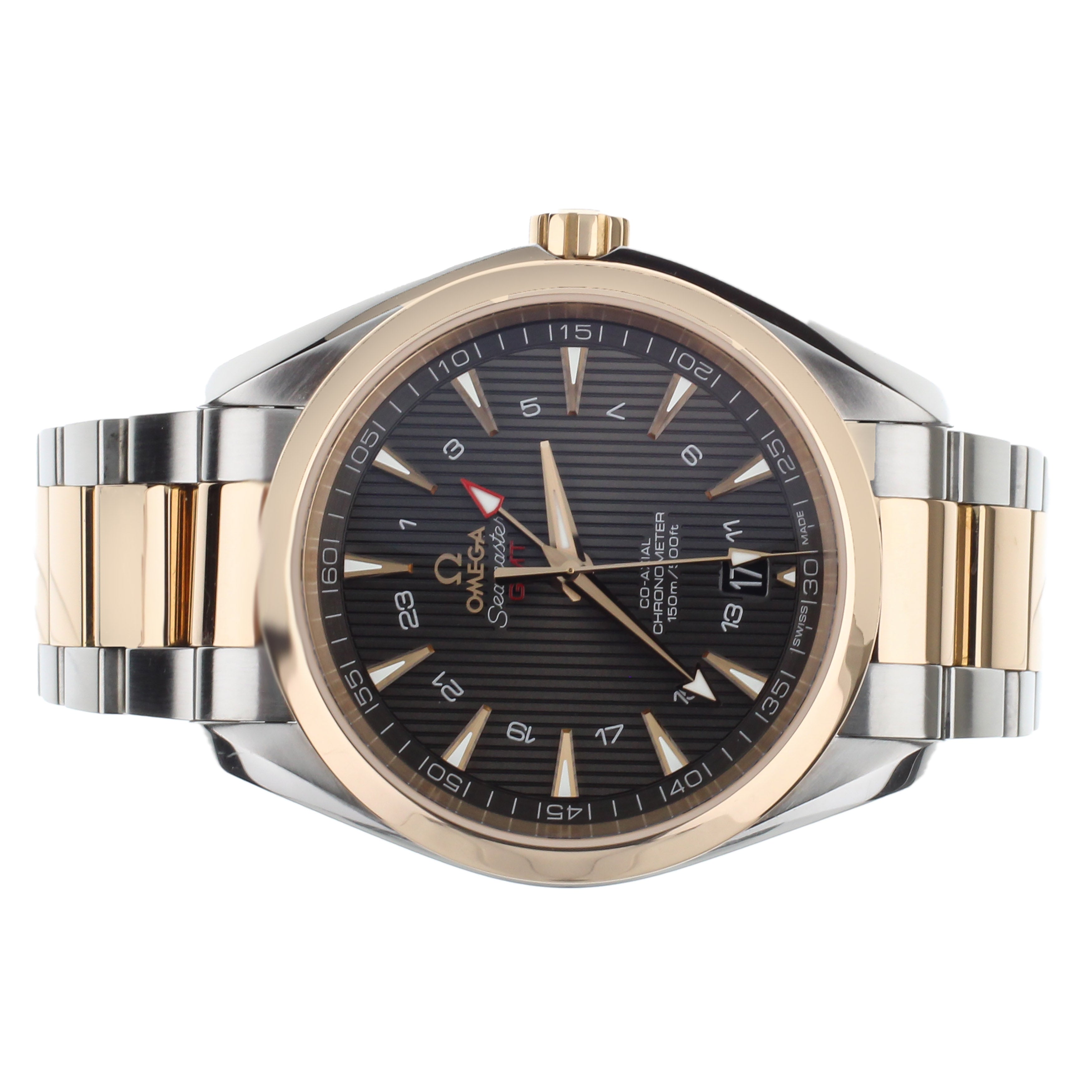 Omega seamaster gmt rose gold sale