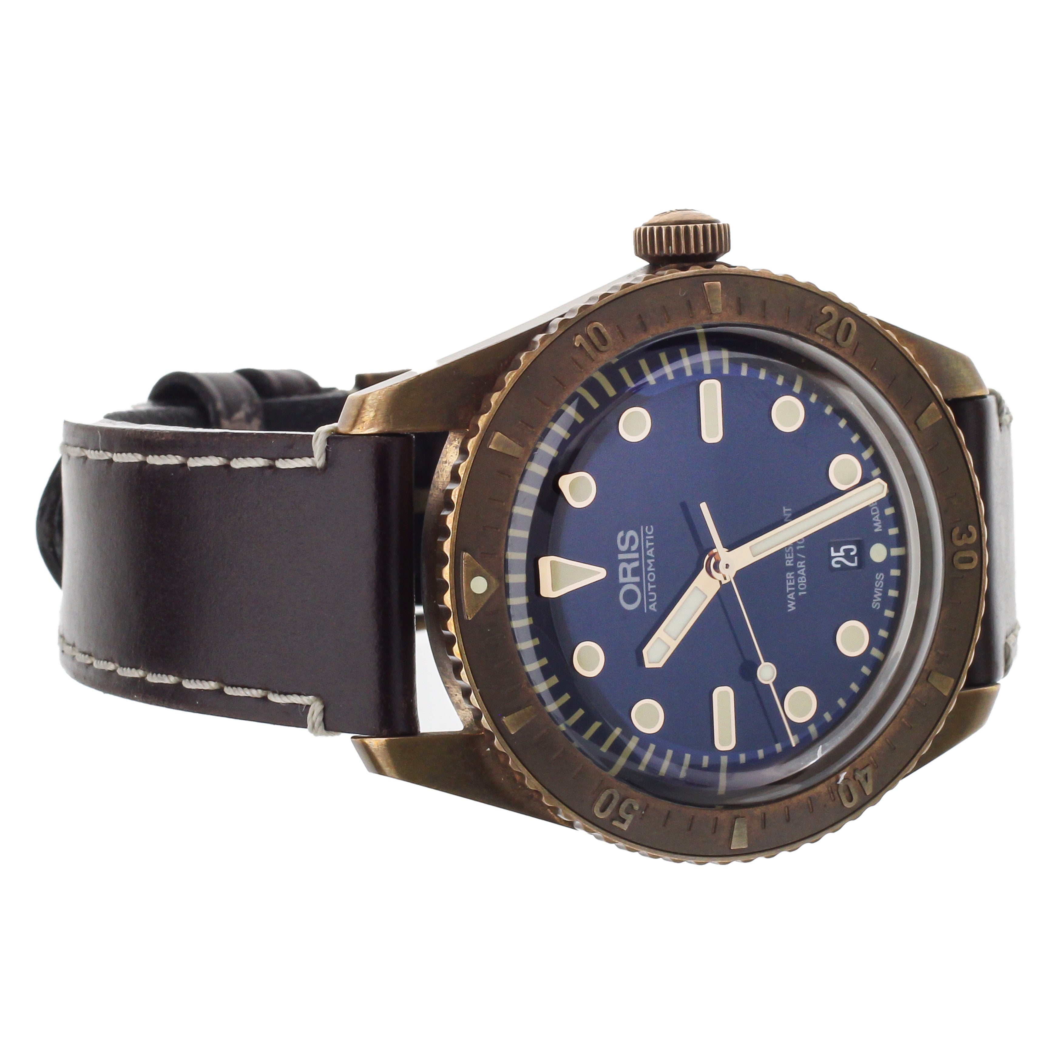 Oris Carl Brashear Divers Limited Edition Bronze 42mm 01 733 7720 3185 Full Set