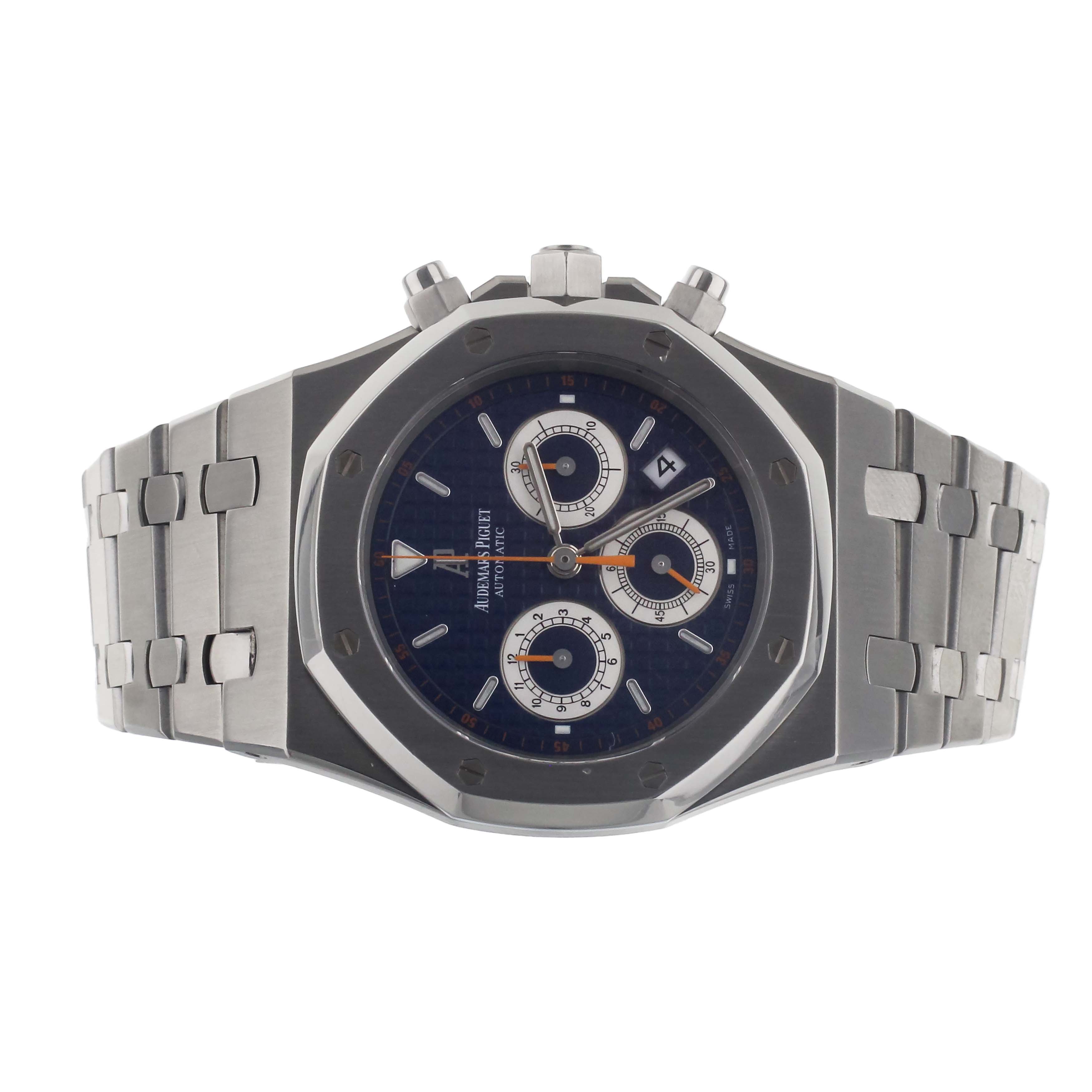 Audemars Piguet Royal oak blue chronograph 39mm 26300ST.OO.1110ST.07 Full Set