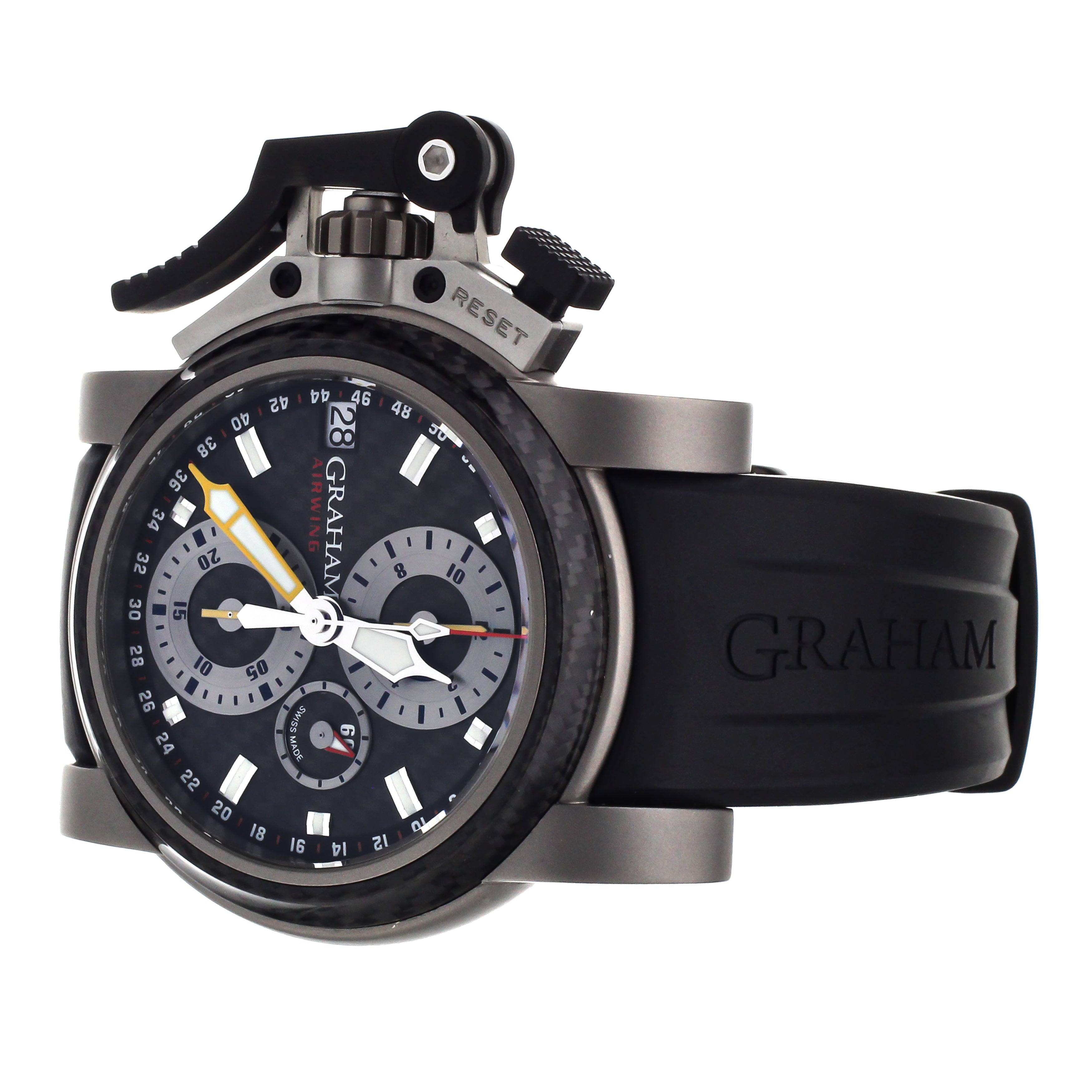 Graham Chronofighter Oversized Titanium Carbon Dial 47MM 20VKI.B09A Fu