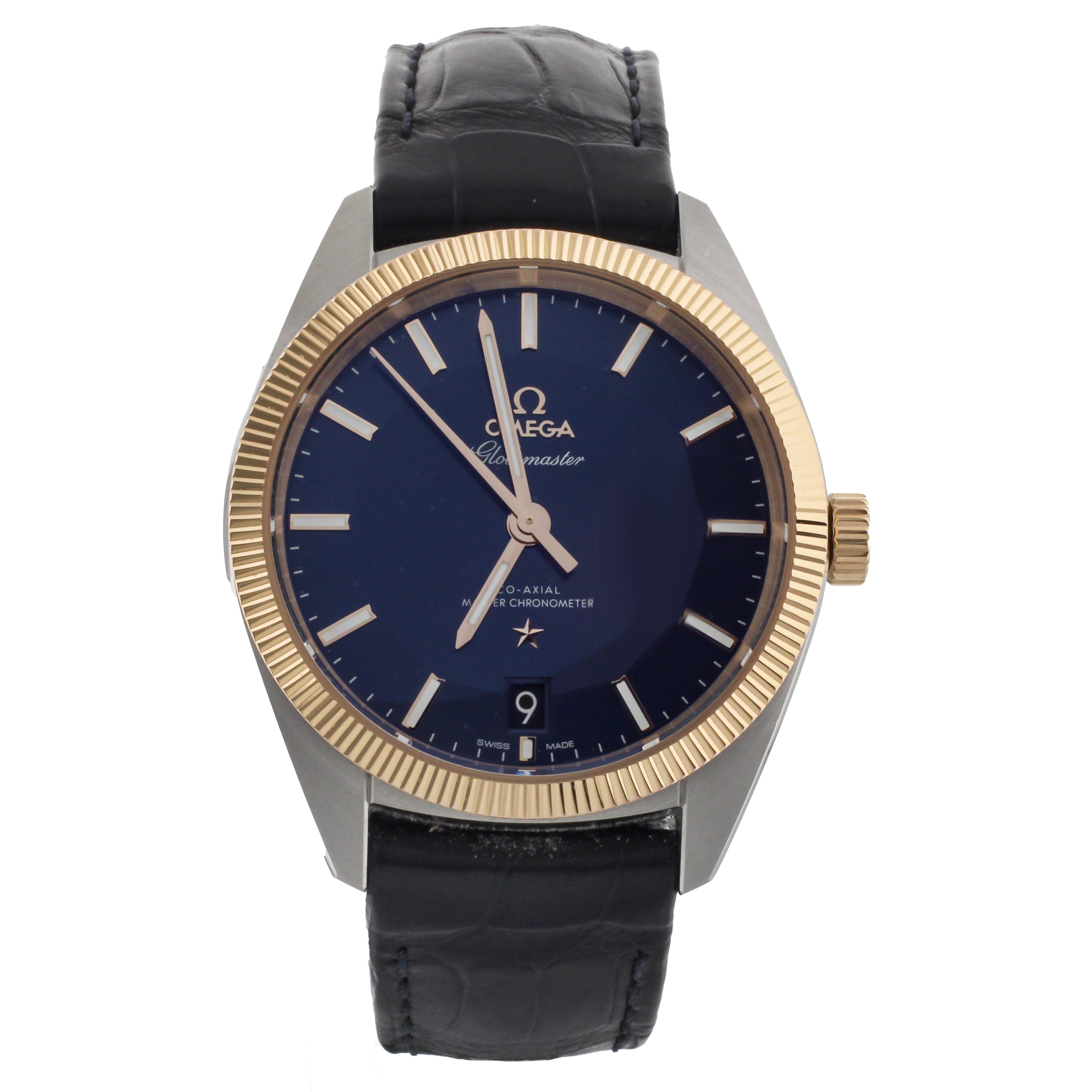 Omega globemaster rose discount gold