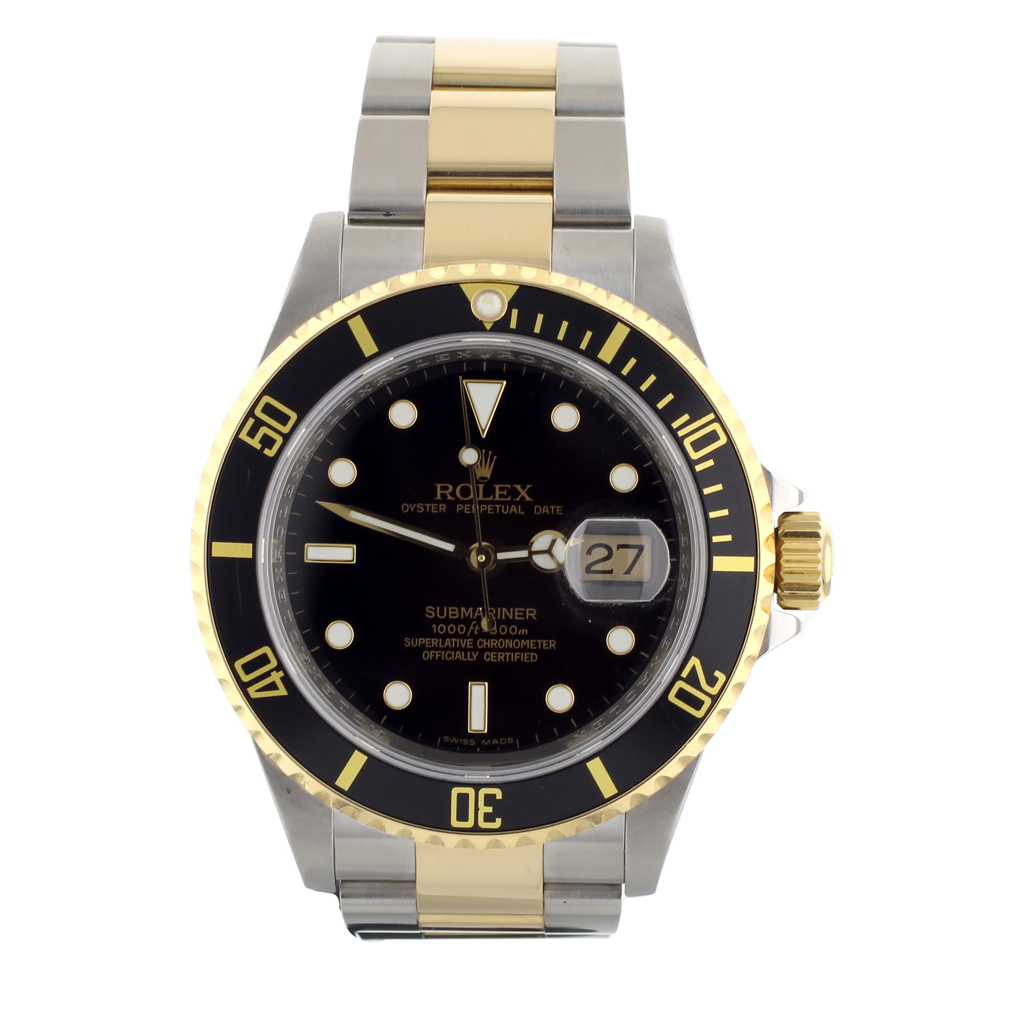 Rolex Submariner Two-Tone Stainless Steel & Yellow Gold