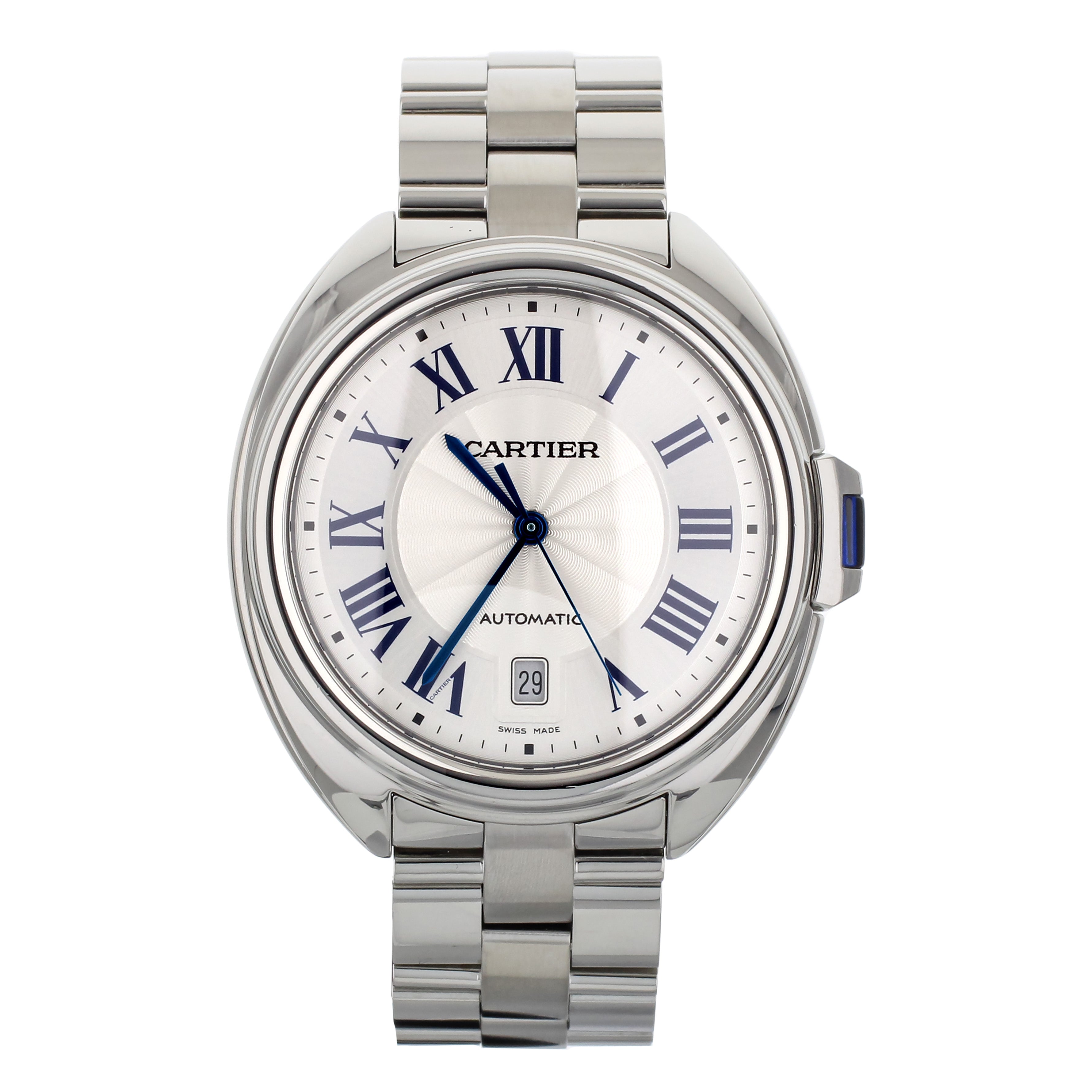 Cartier Cle De Cartier Stainless Steel Silver Dial 40mm WSCL0007 Full Set