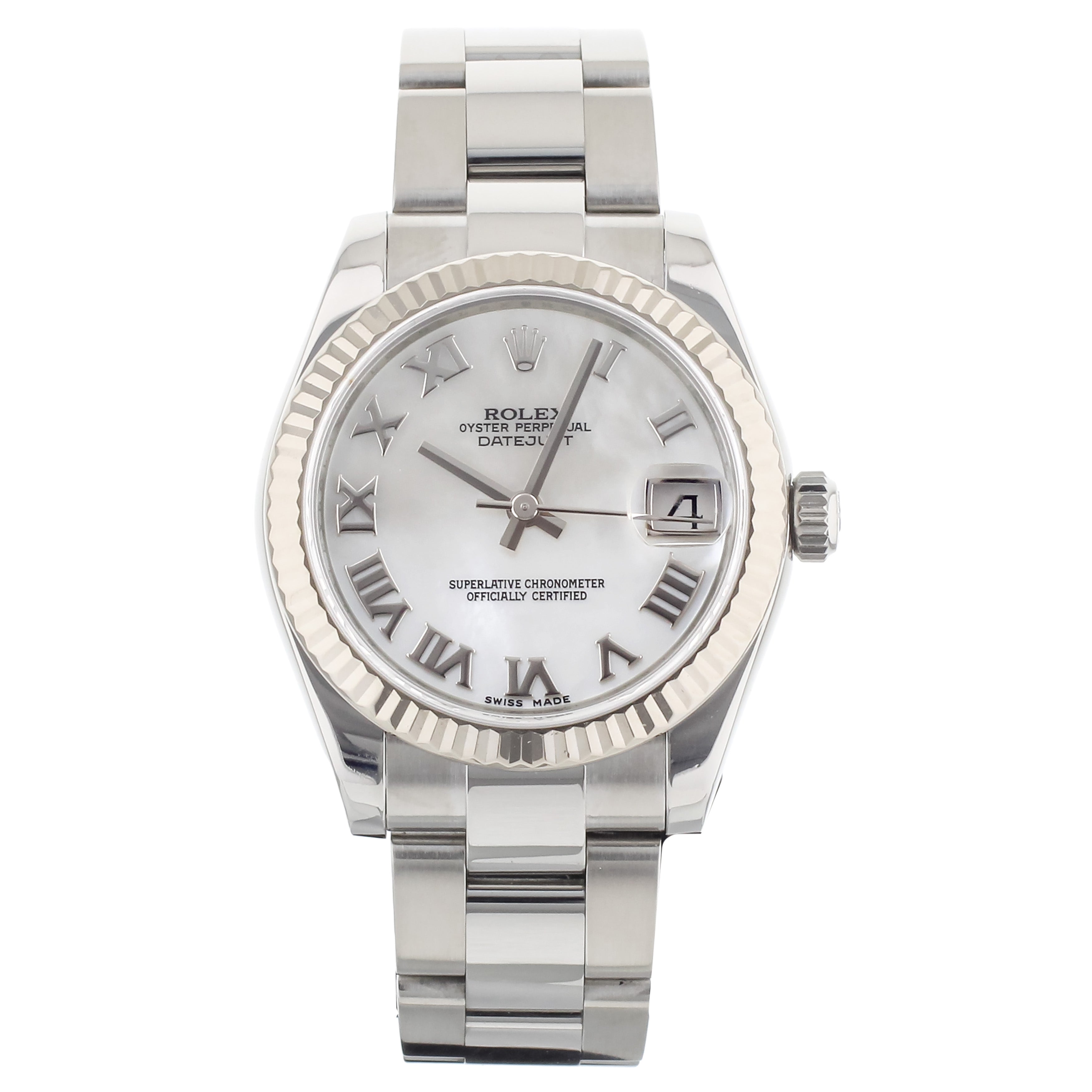 Rolex datejust 31mm mother of outlet pearl