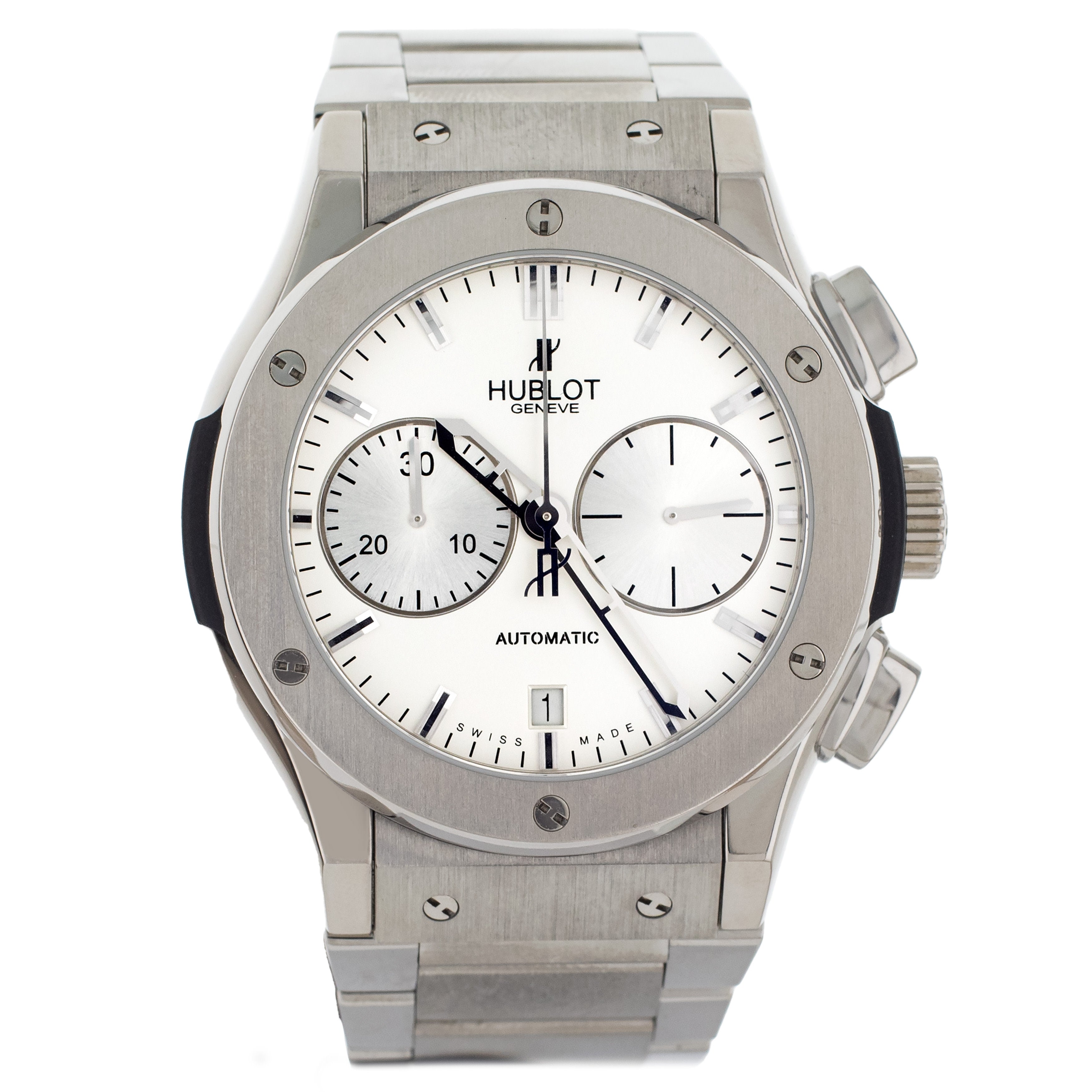 Hublot Classic Fusion Chronograph Opalin Dial Titanium 45mm 520.NX.261