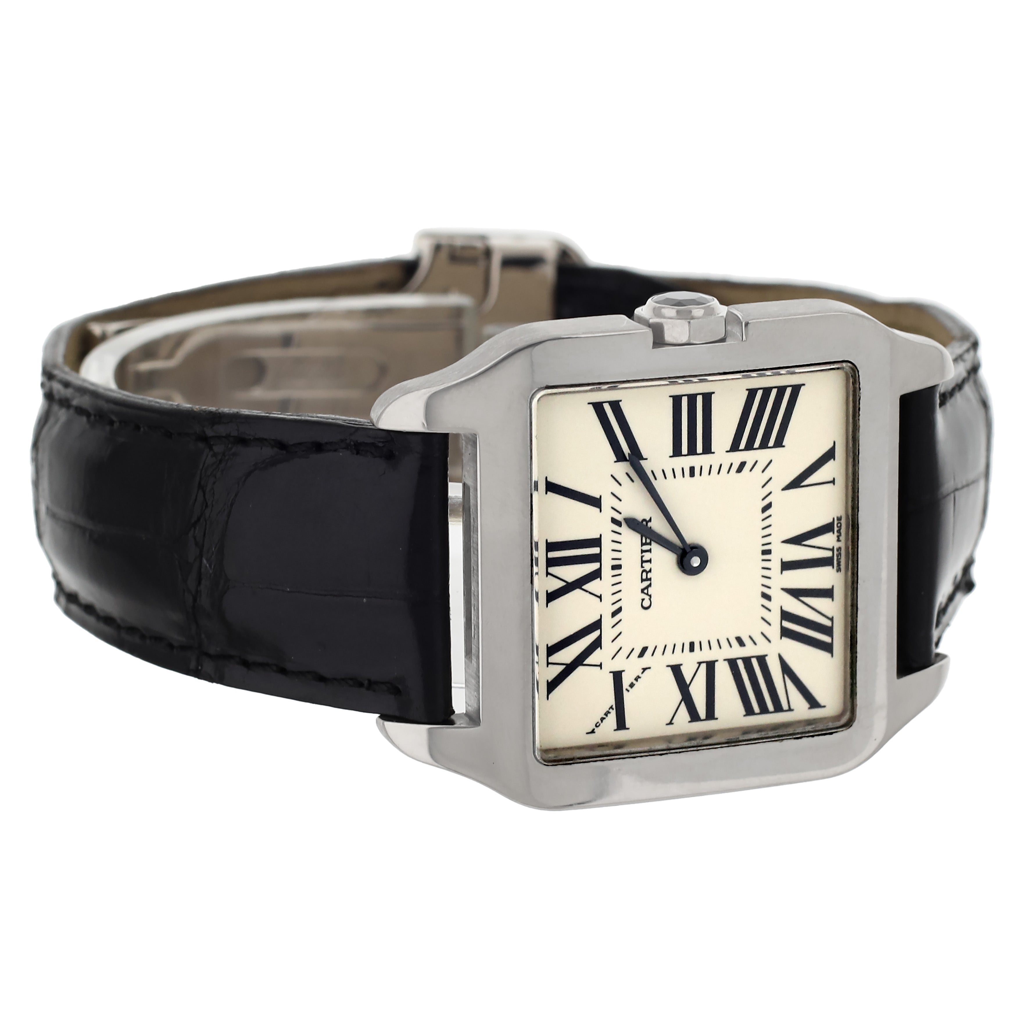 Cartier santos outlet white gold