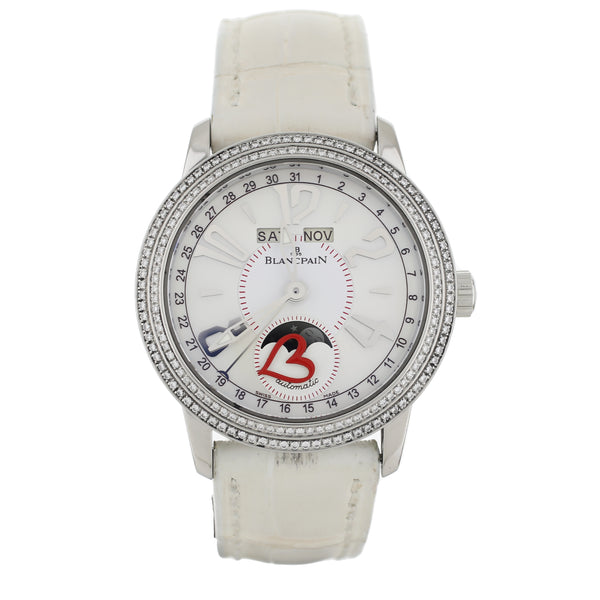 Blancpain Saint Valentin 2008 Stainless Steel MOP Full Calendar 33mm 3363-4544