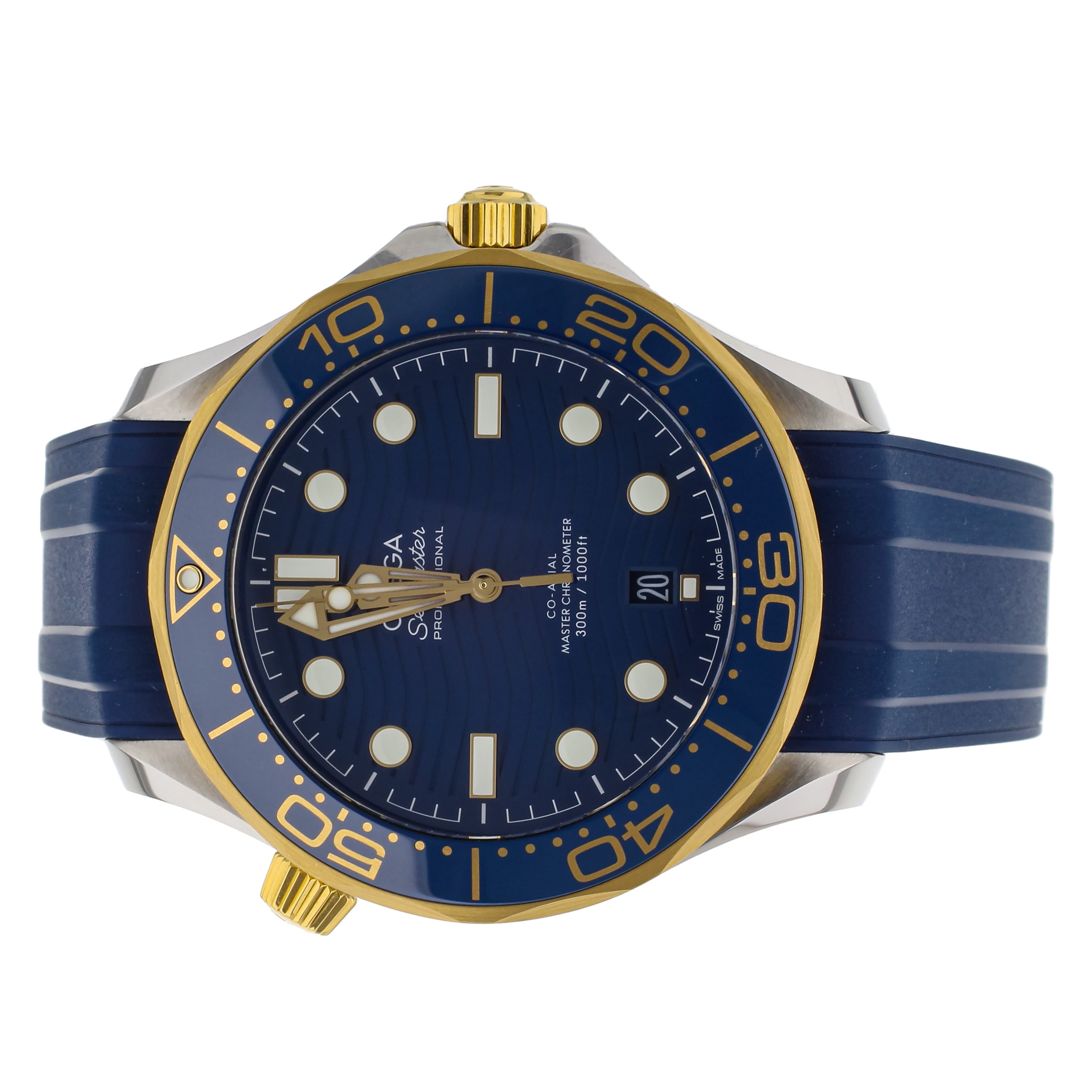 Omega seamaster 300 top steel gold