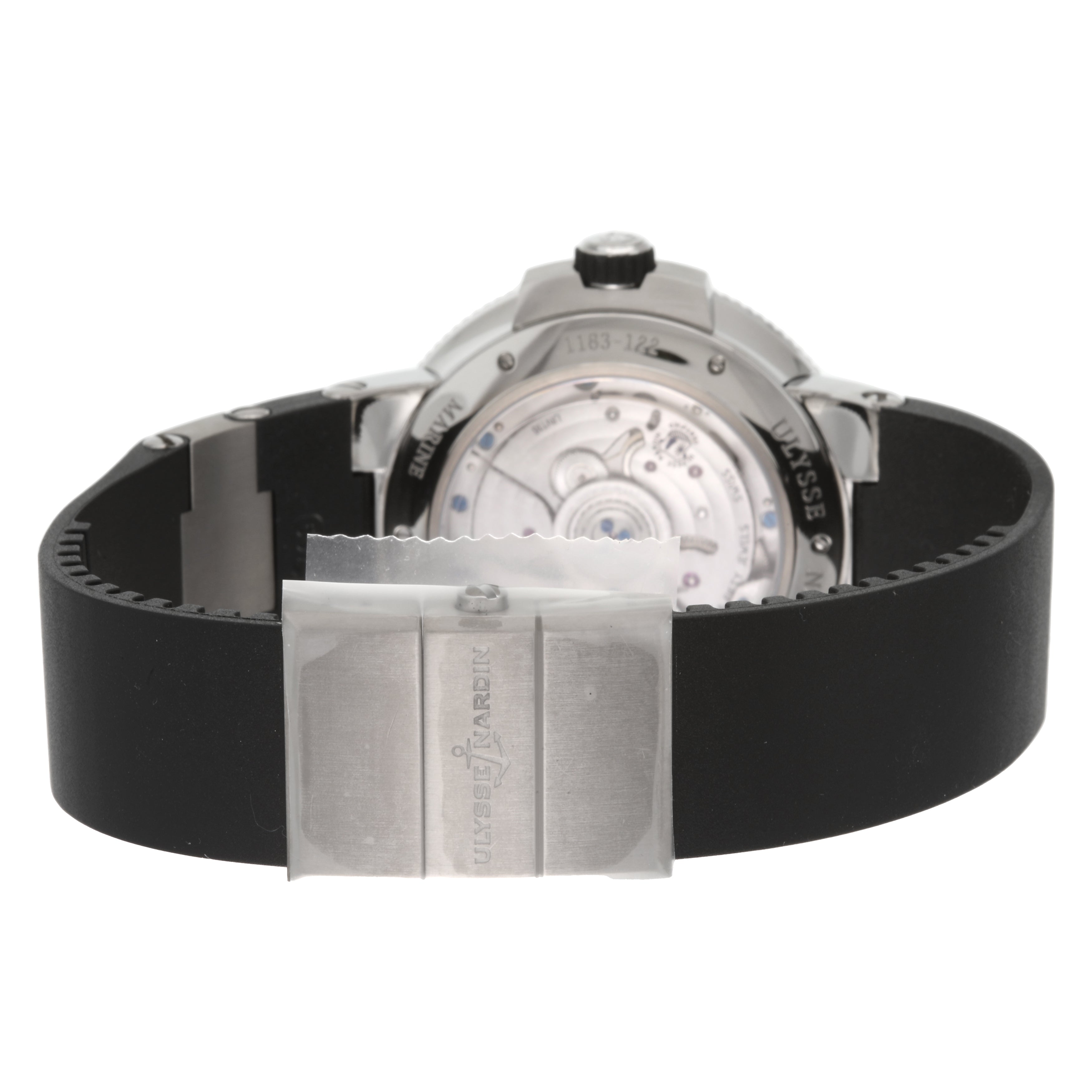 Ulysse Nardin Marine Chronometer  Black Dial Stainless Steel 45mm 1183-122