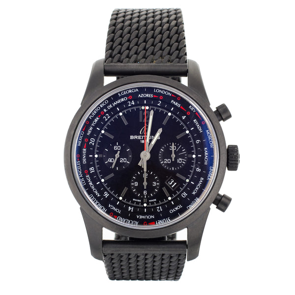 Breitling Transocean Unitime Black PVD Case & Bracelet  46mm MB0510
