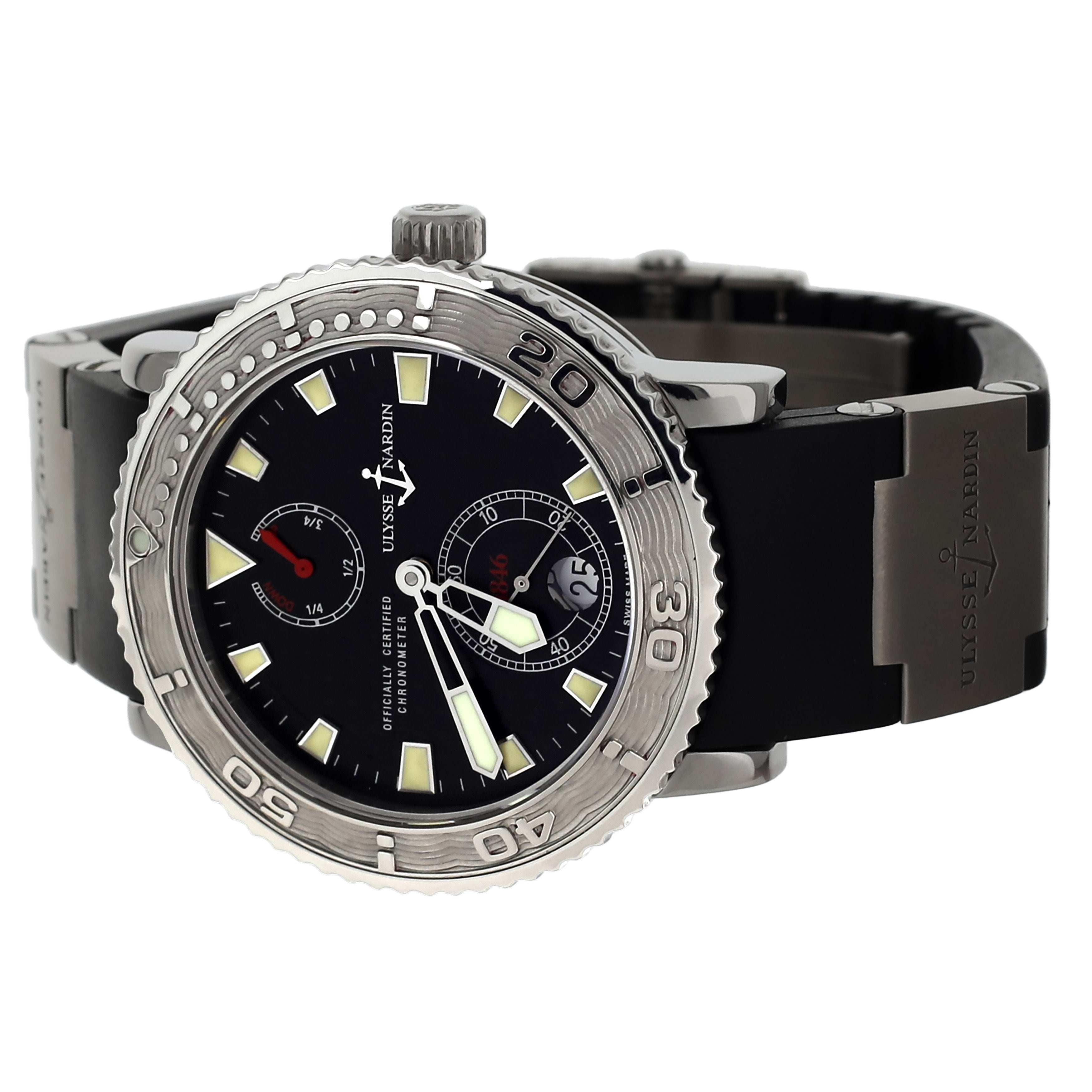 Ulysse Nardin Marine Diver Chronometer Black Dial Steel 40MM 263-55