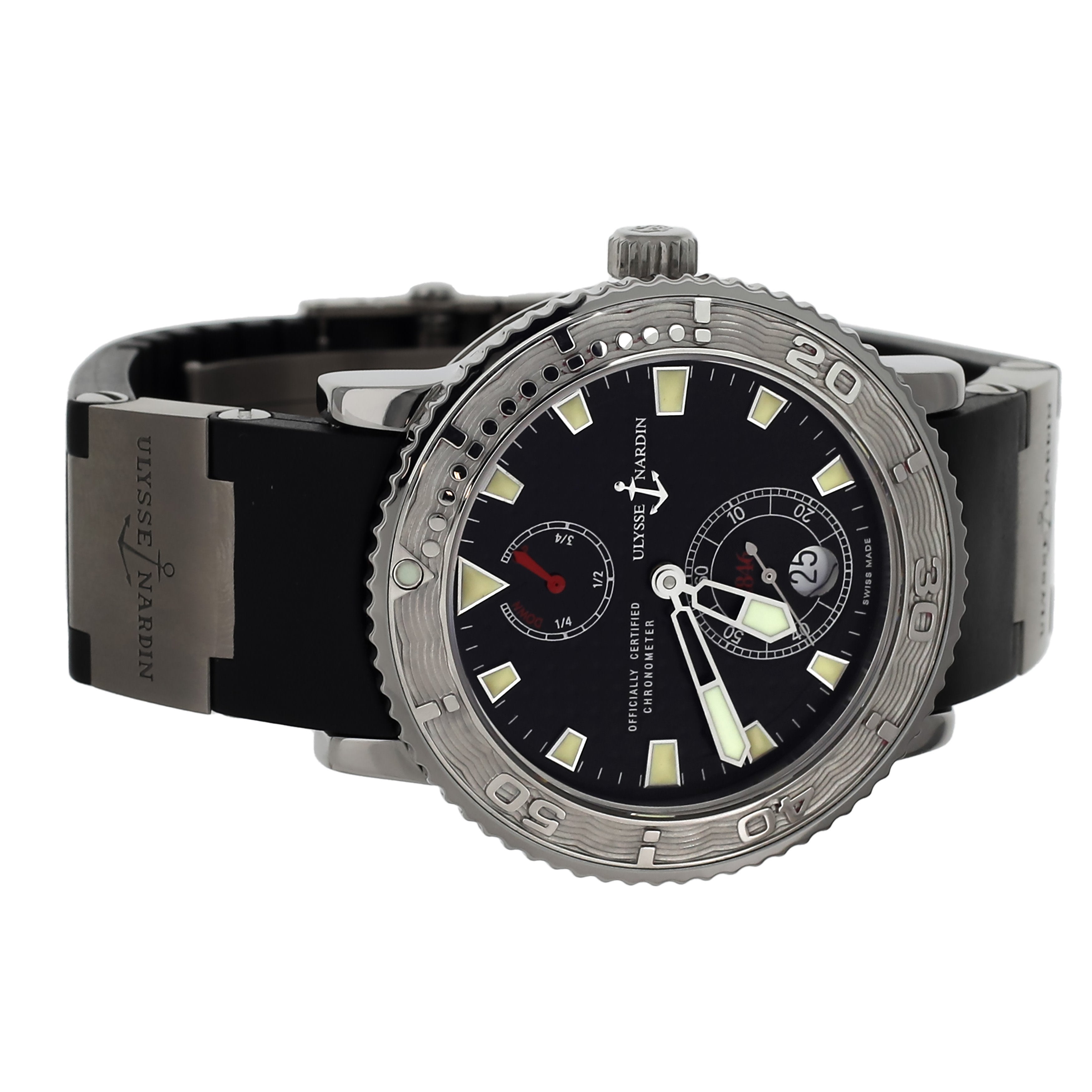 Ulysse Nardin Marine Diver Chronometer Black Dial Steel  40MM 263-55