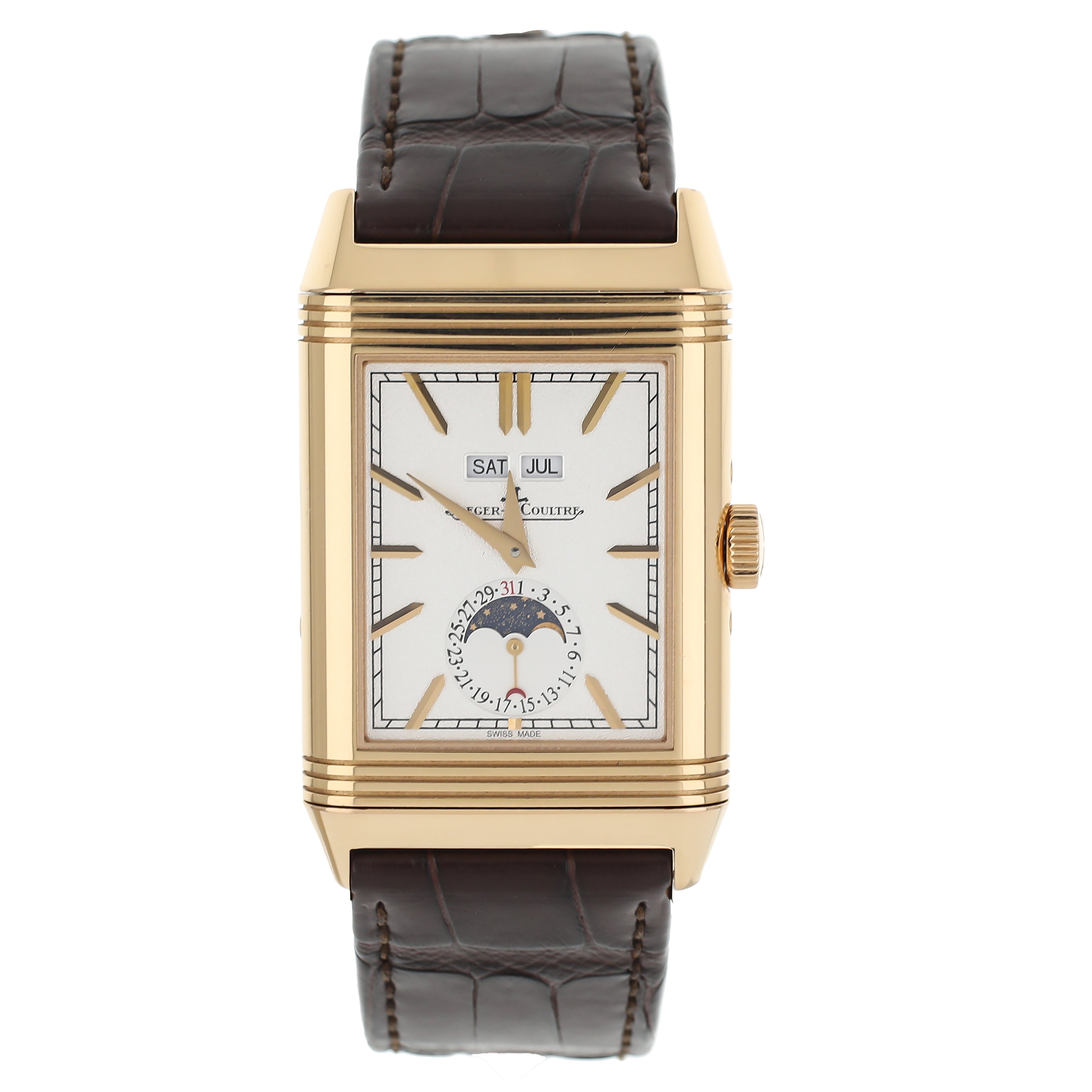 Jaeger LeCoultre Reverso Tribute DuoFace Calendar Rose Gold 49.4x29.9m