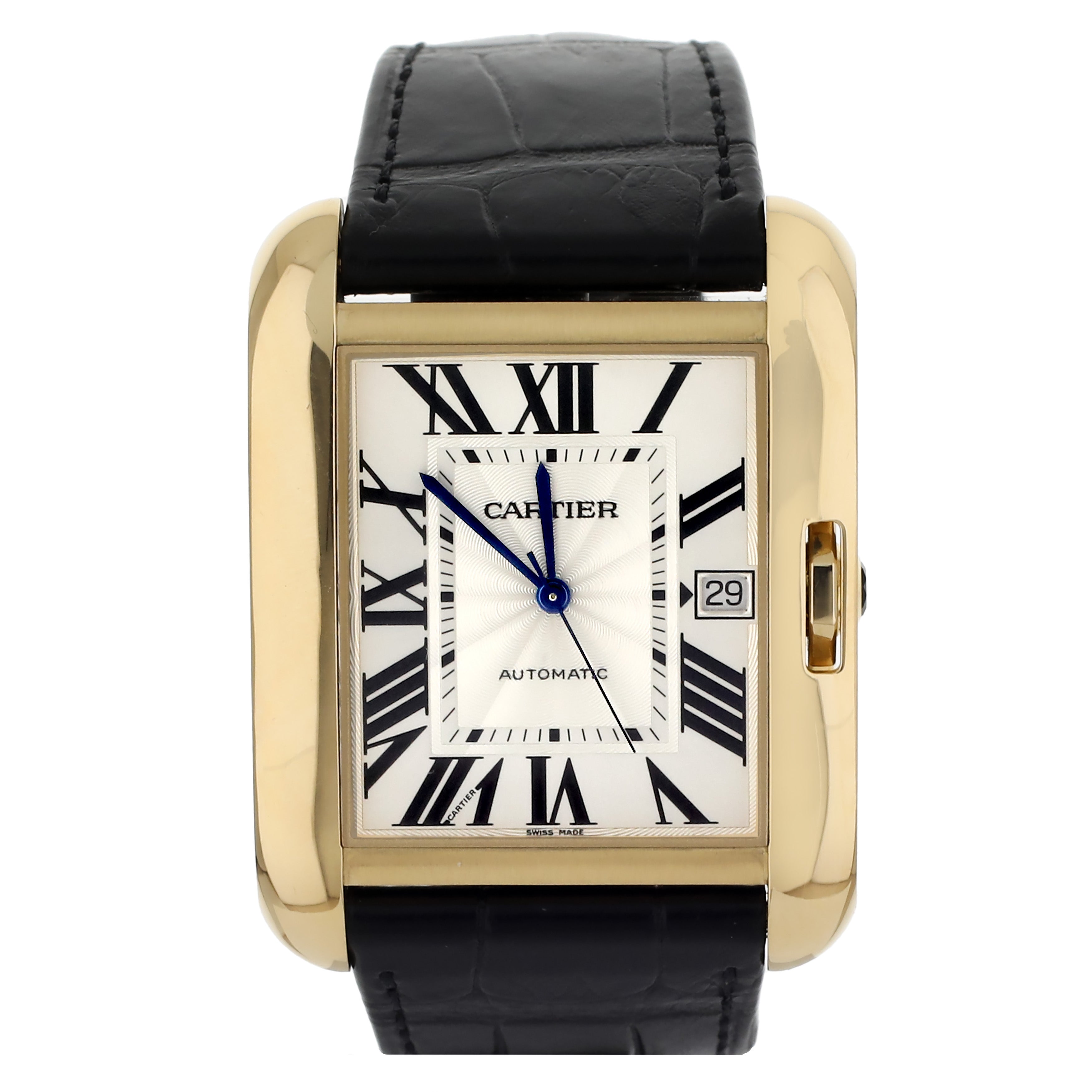 Cartier tank 2024 silver and gold