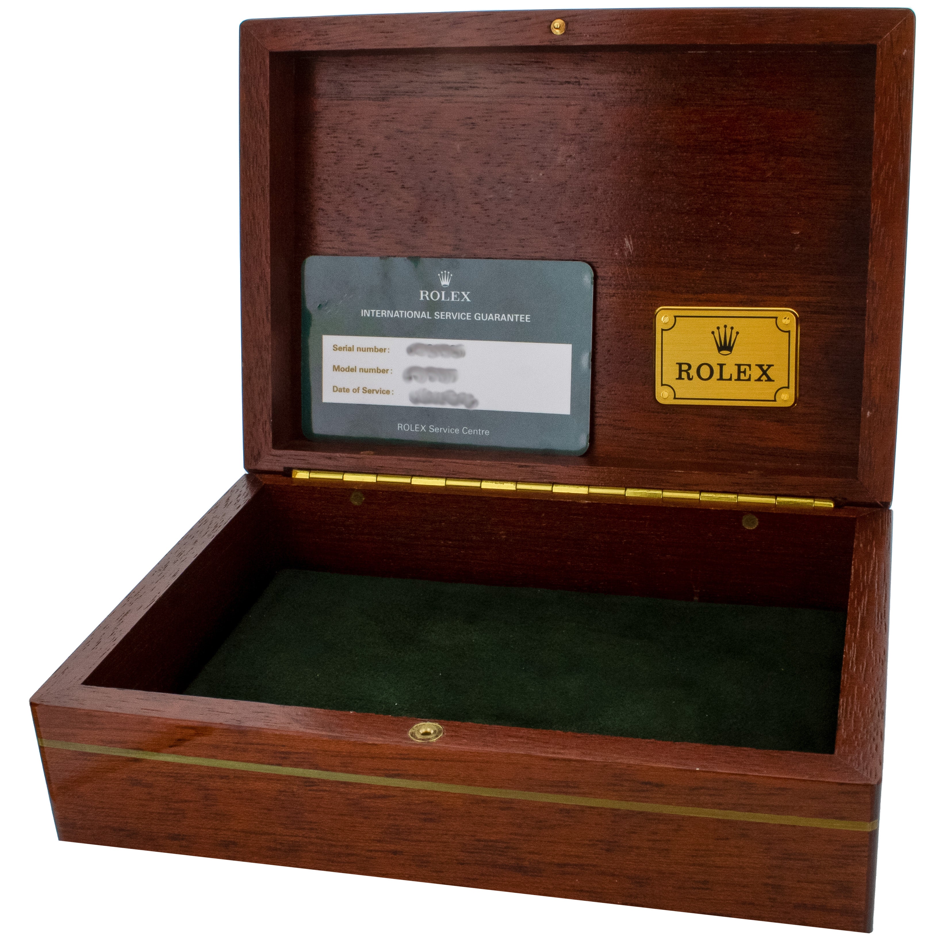 Rolex wooden outlet box