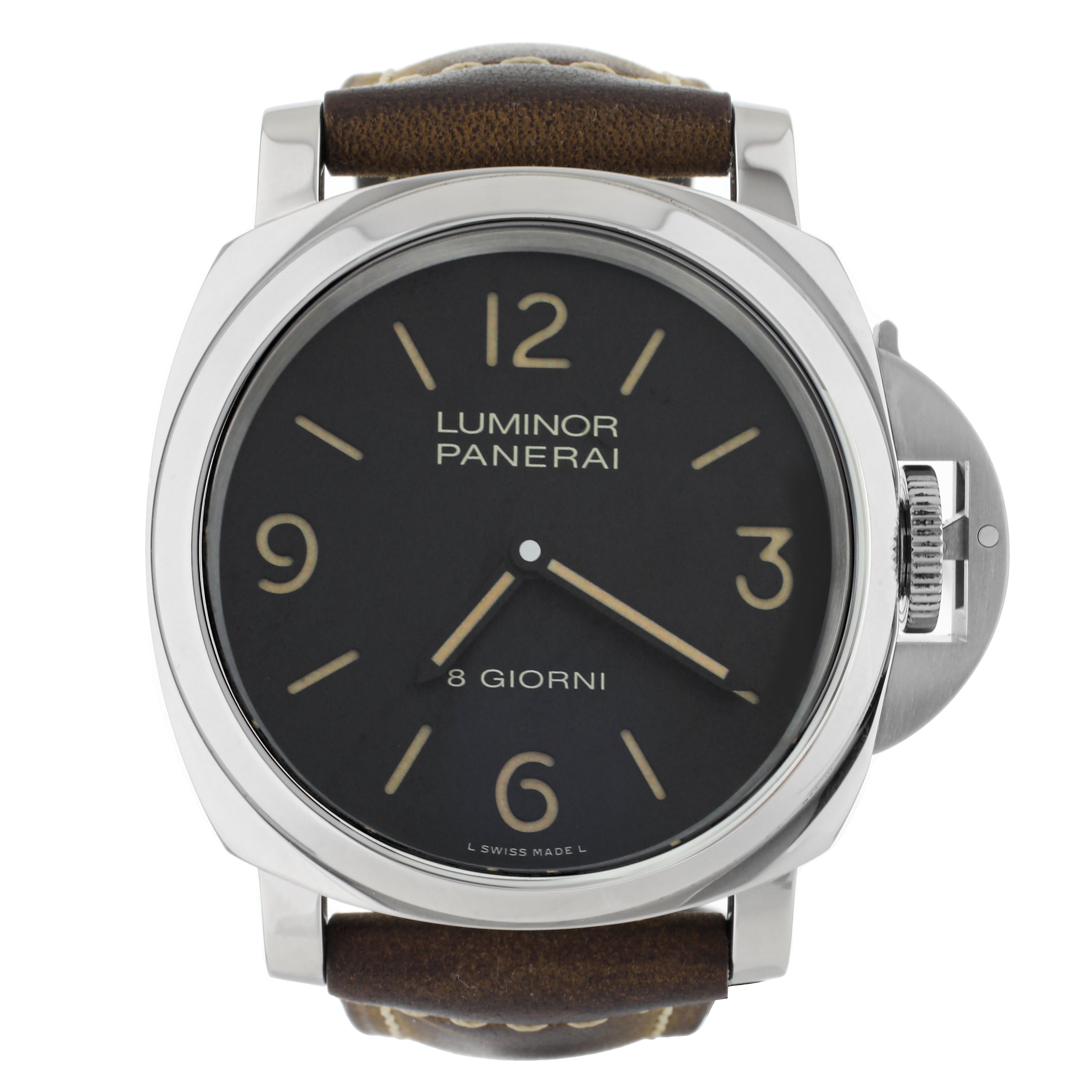 Panerai Luminor Base 8 Days Stainless Steel Manual 44mm PAM00914 Full