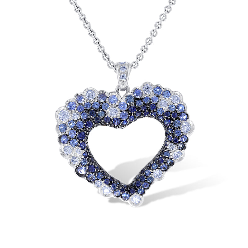 Leo Pizzo 18K White Gold Necklace with Diamond Heart Pendant – North Shore  Exchange
