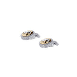 Silver Hand Engraved Antique Watch Movement Cufflinks