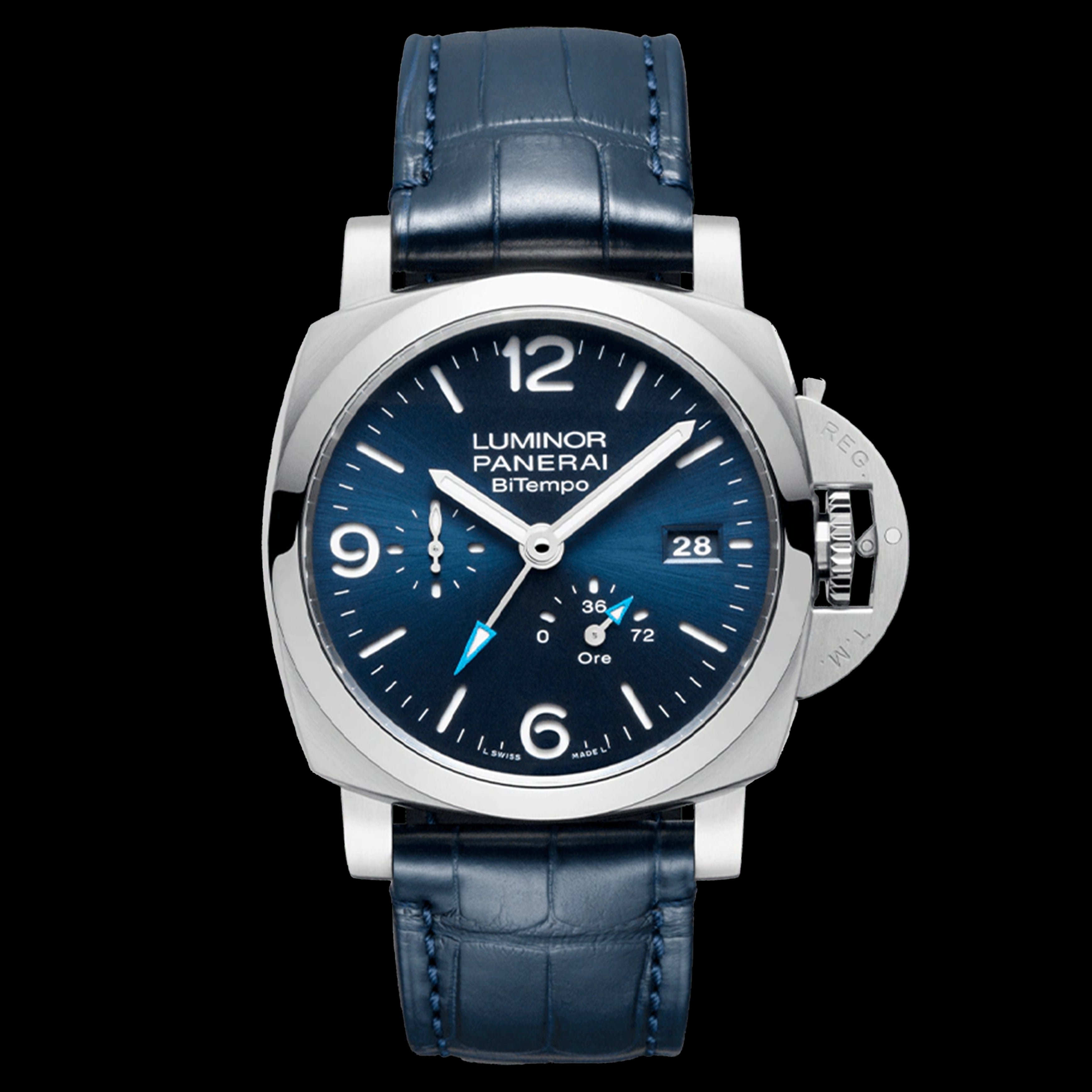 Panerai Luminor Bitempo Watch, 44mm Blue Dial, PAM01361