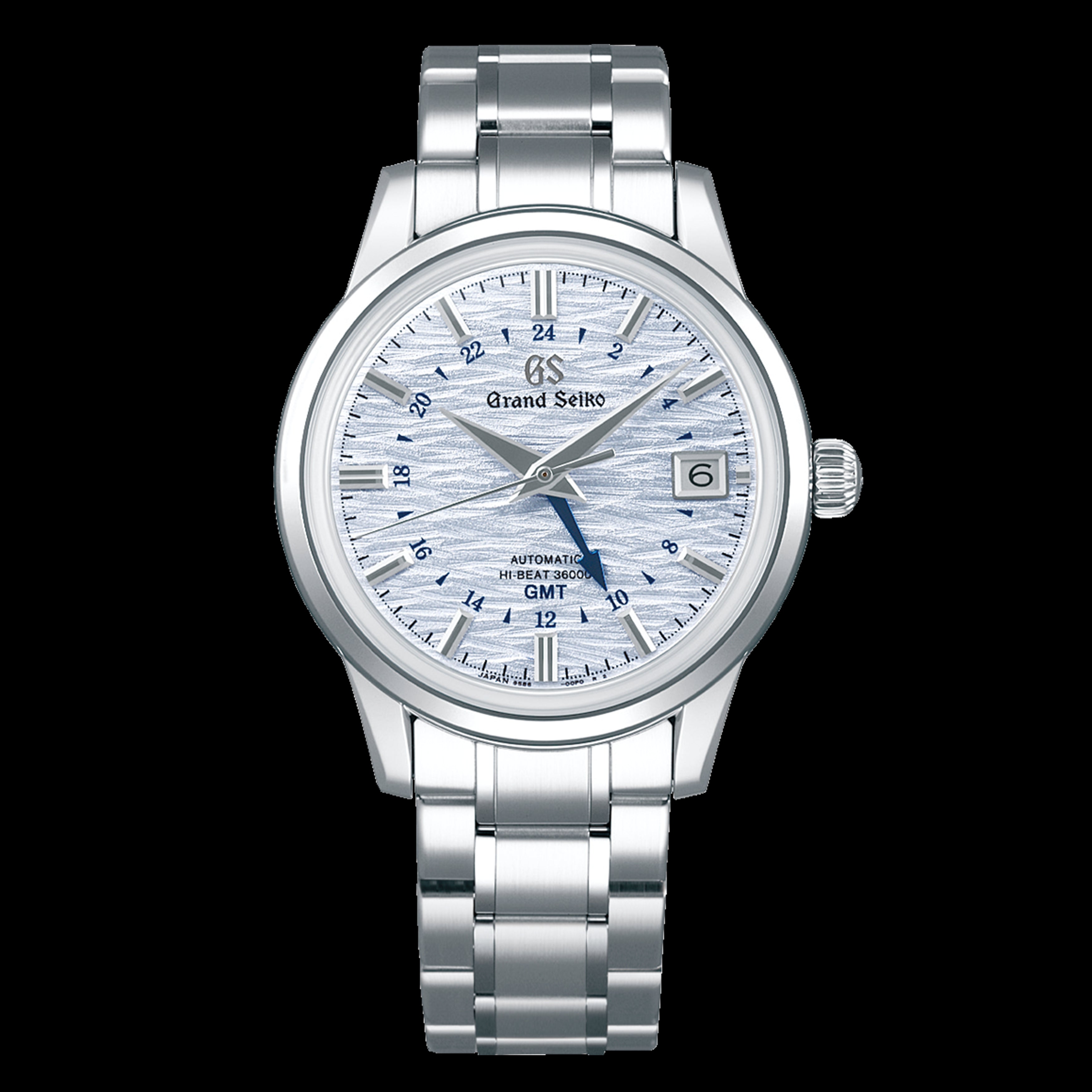 Grand Seiko Elegance GMT Shosho Watch, 39.5mm Blue Dial, SBGJ249